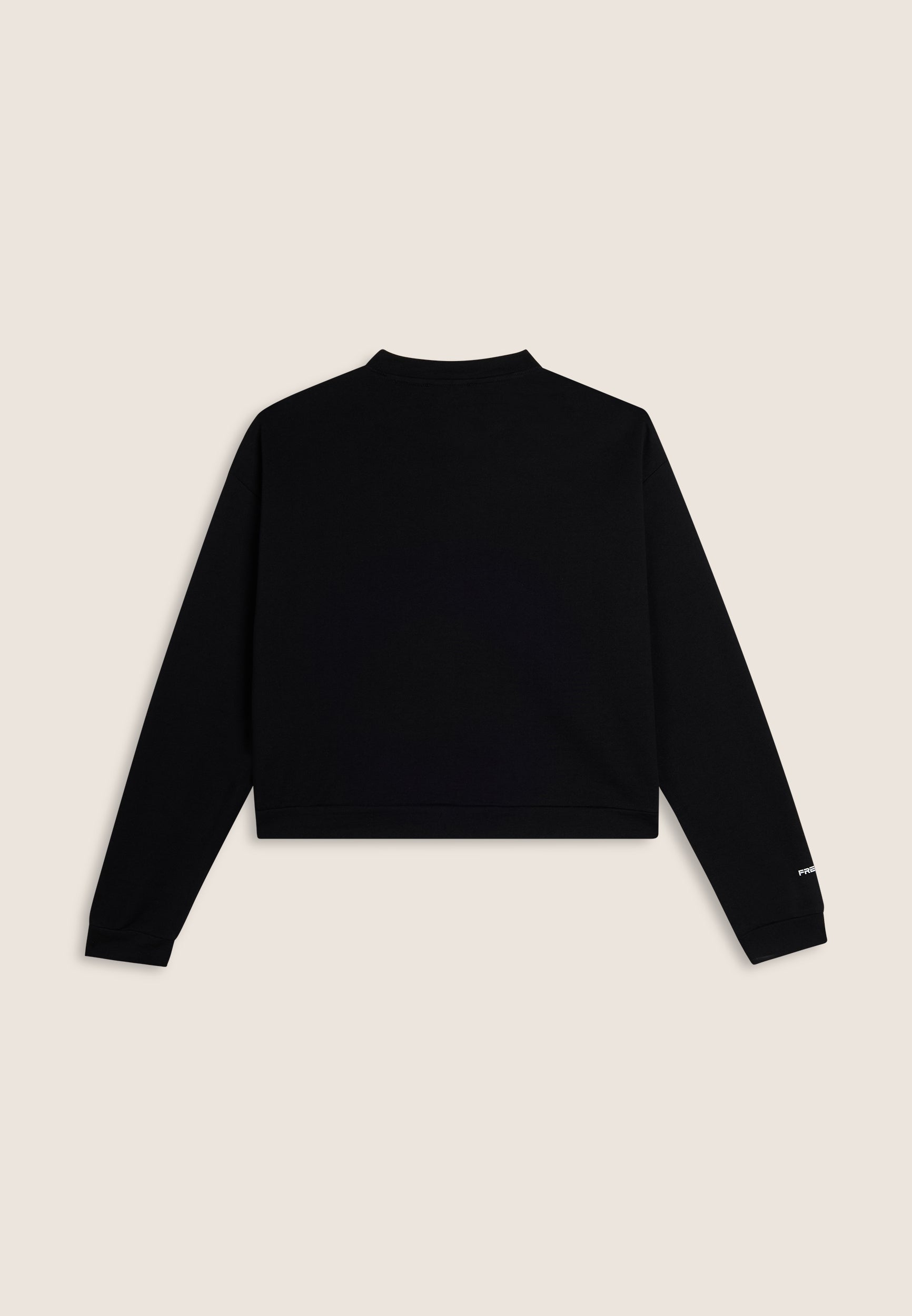 sweat-cropped-femme-freddy-noir-broderie-mickey image 2