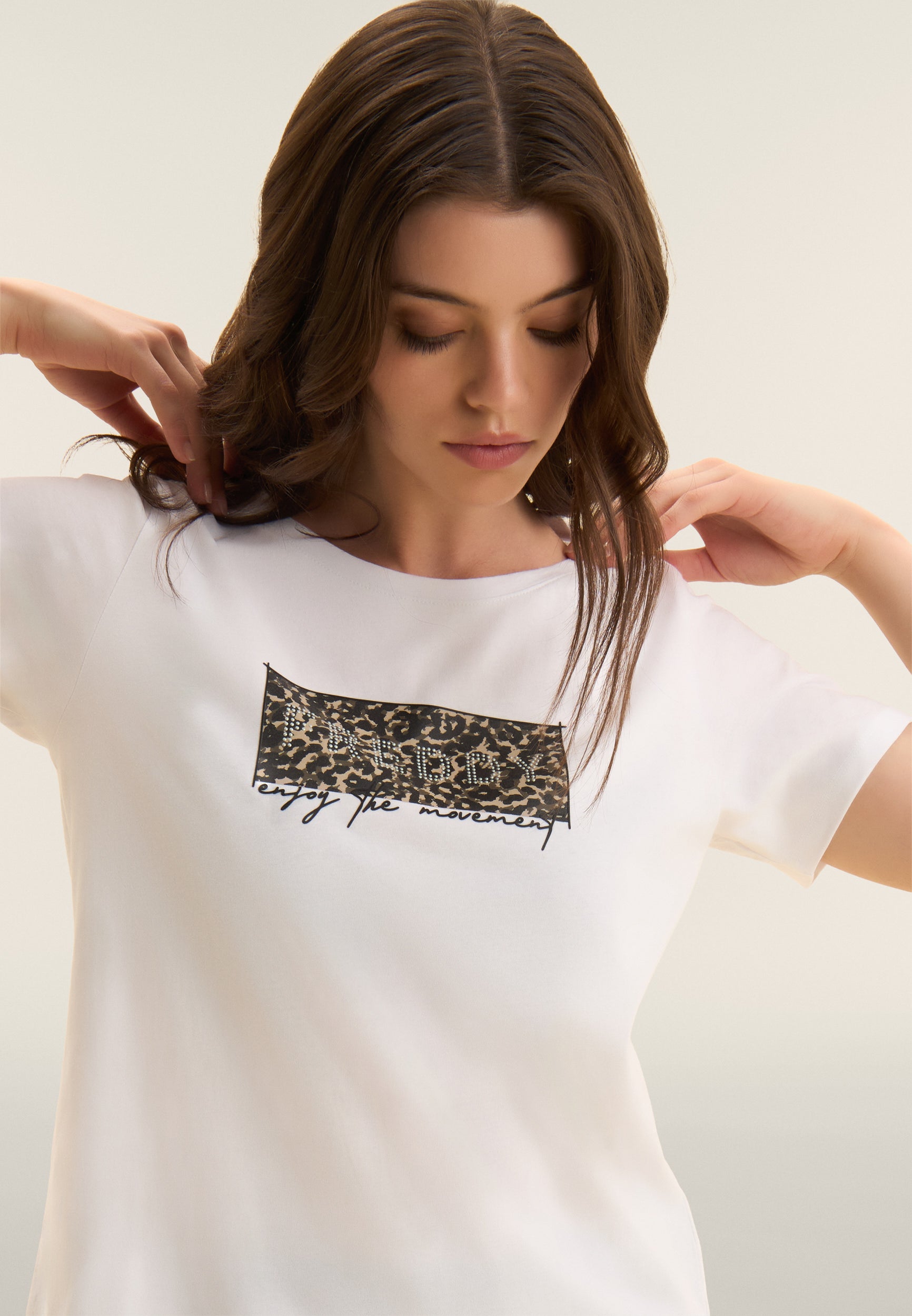 freddy-t-shirt-leopard-borchie-t-shirt-coton-supima-regular image 4
