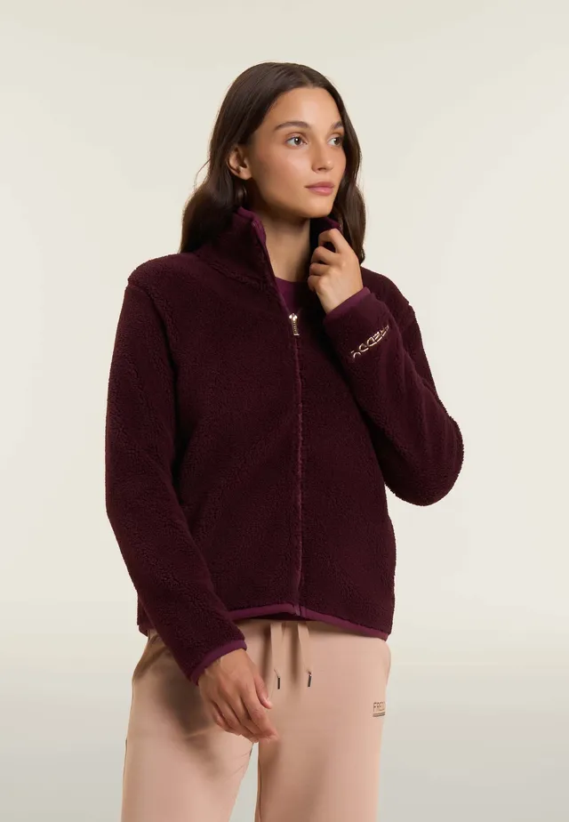 freddy-veste-femme-polaire-sherpa-col-montant-full-zip image 1