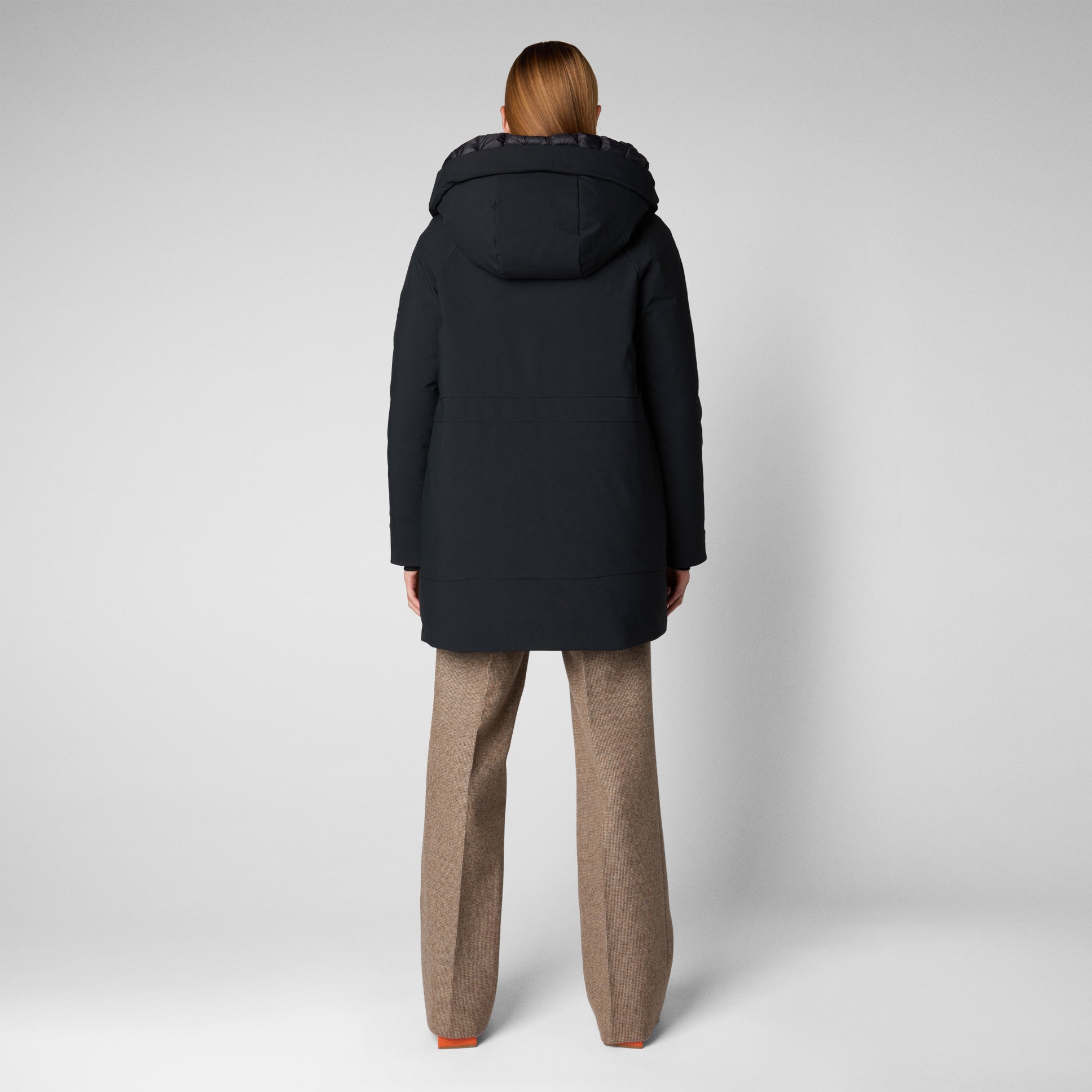 save-the-duck-gena-parka-longue-femme-capuche-noir image 2