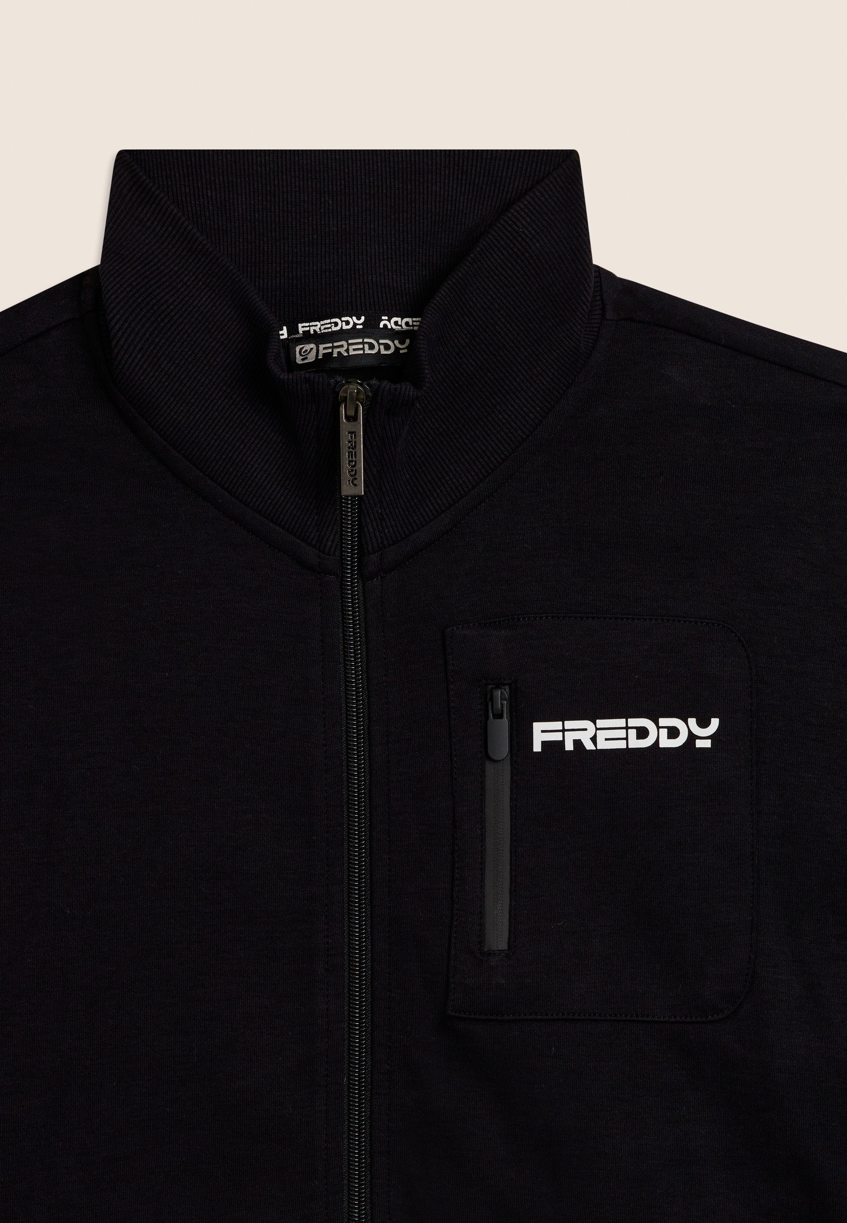 freddy-tuta-surv-tement-homme-zip-col-haut-coton-interlock image 8