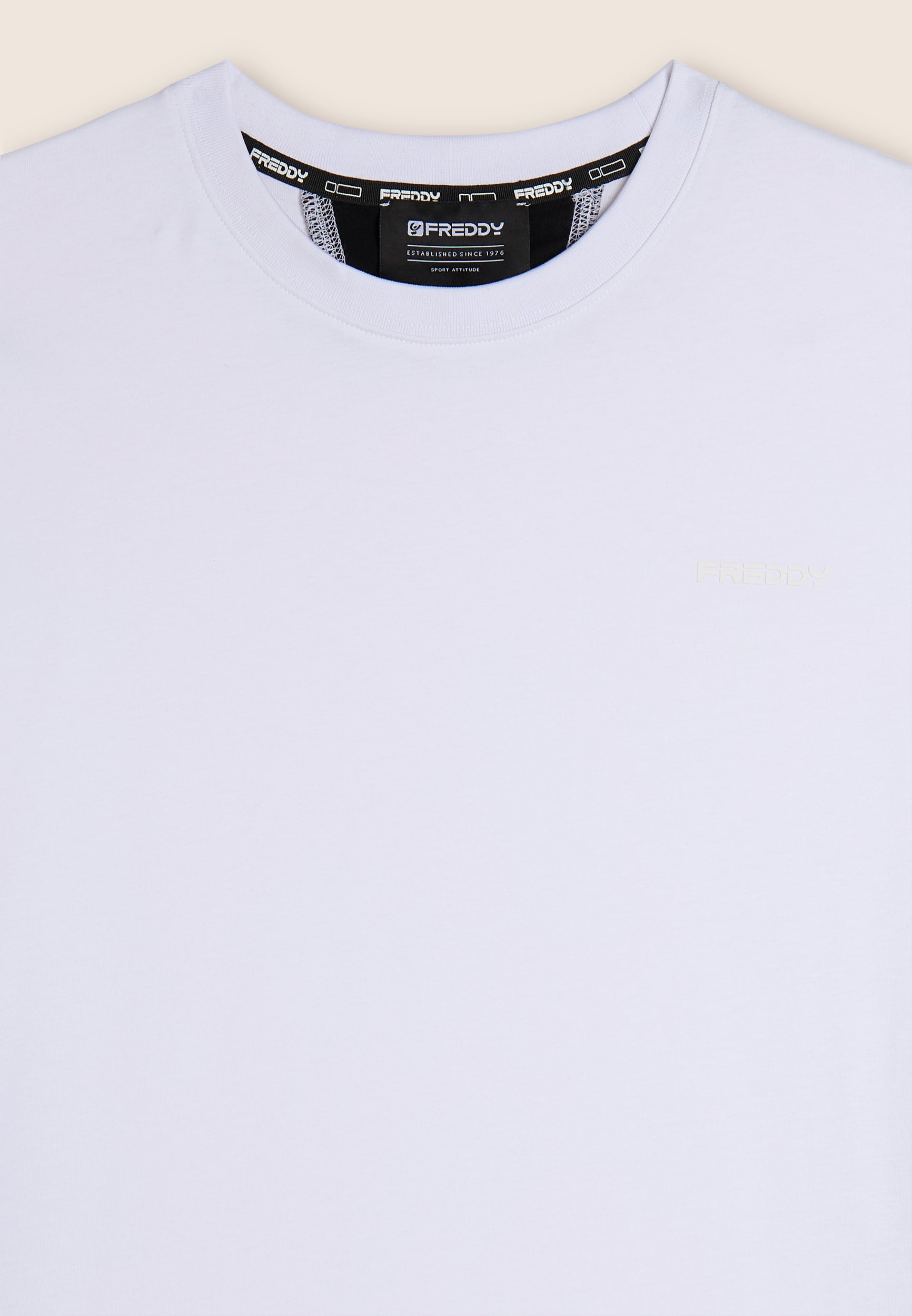 freddy-t-shirt-regular-fit-jersey-coton-inserts-contraste image 6