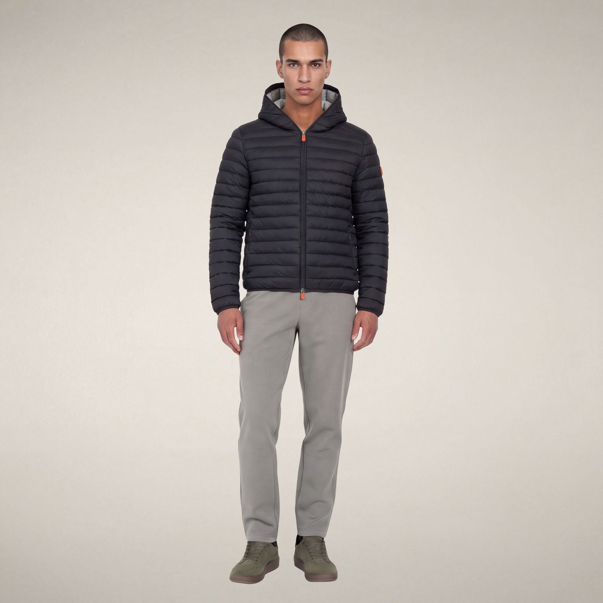save-the-duck-donald-piumino-homme-gris-noir image 1