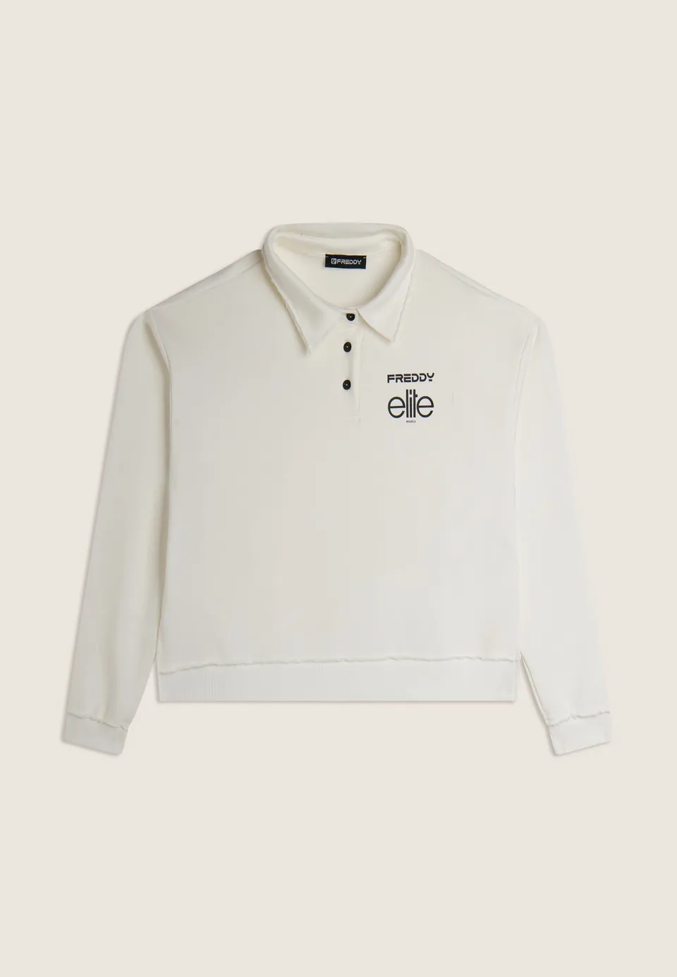 freddy-x-elite-sweat-cropped-femme-col-polo-coton image 1
