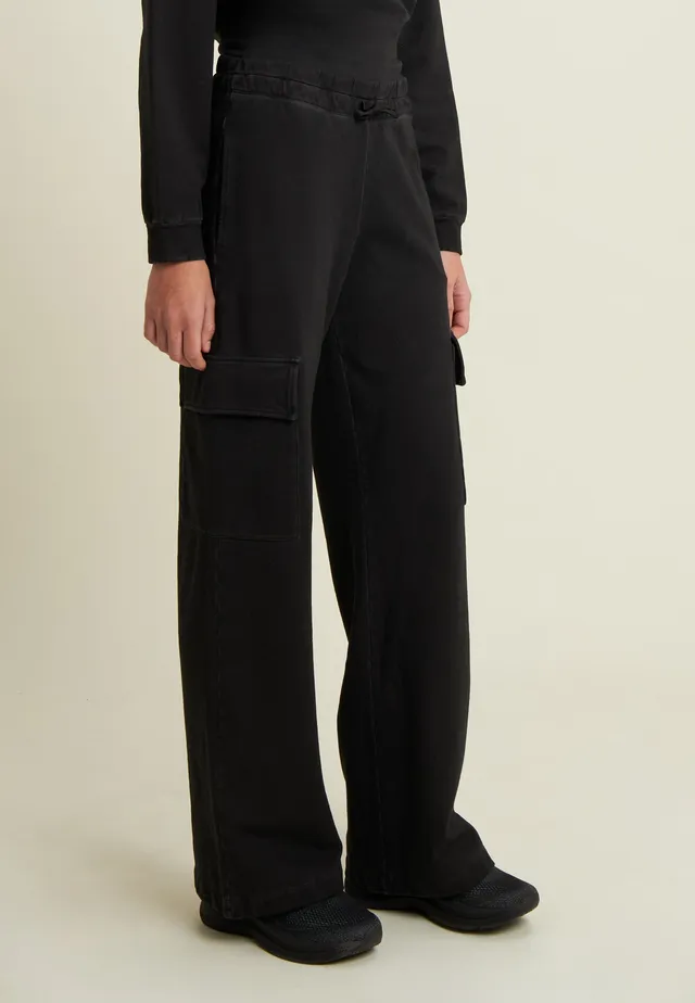 freddy-pantalon-cargo-wide-leg-femme-teinture-froid image 1