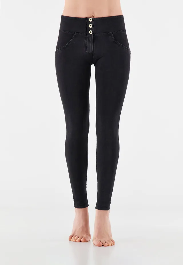 freddy-wr-up-jeggings-skinny-taille-moyenne-coton-bio-effet-denim image 1