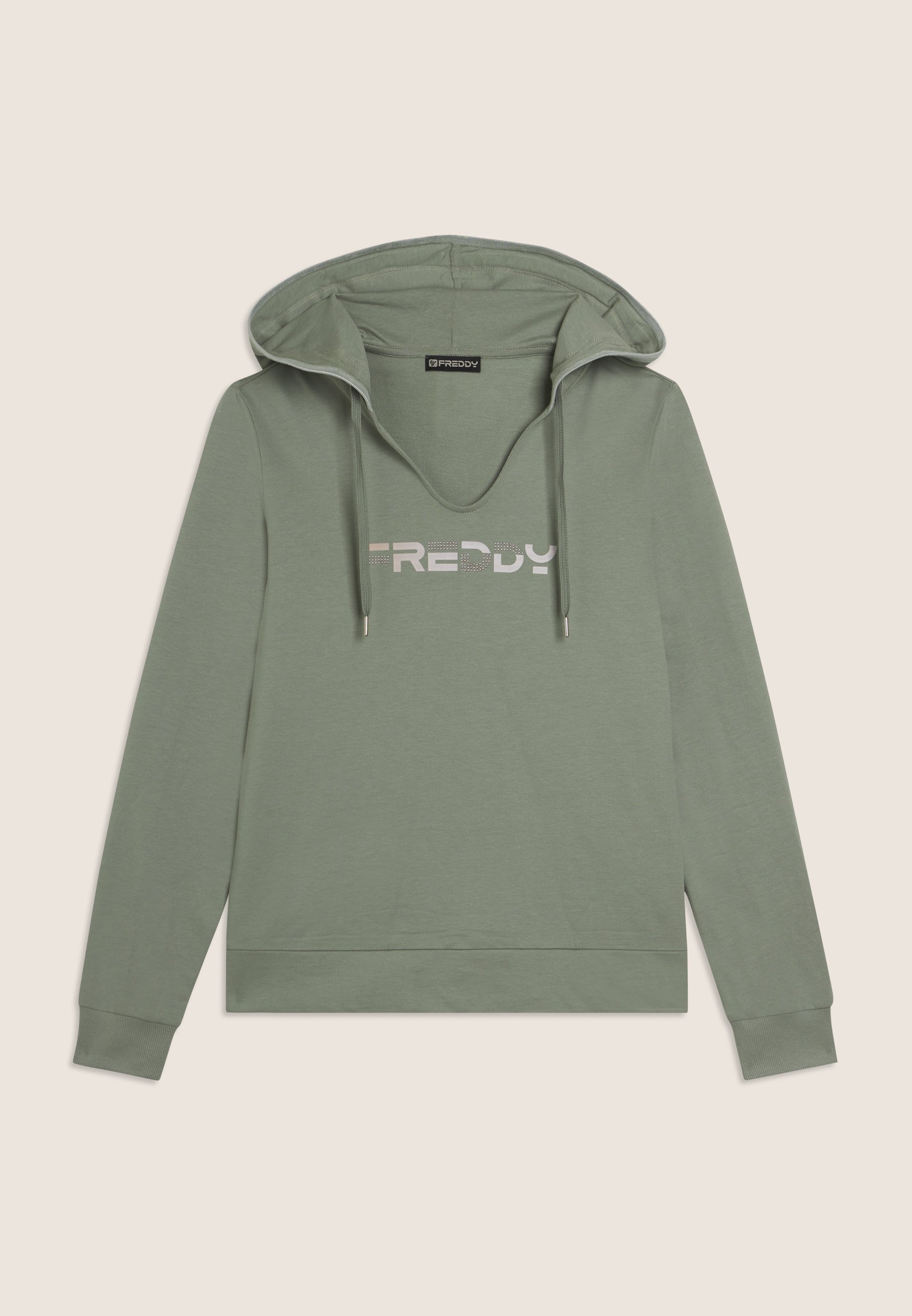 freddy-sweat-capuche-col-v-logo-freddy-holographique image 6