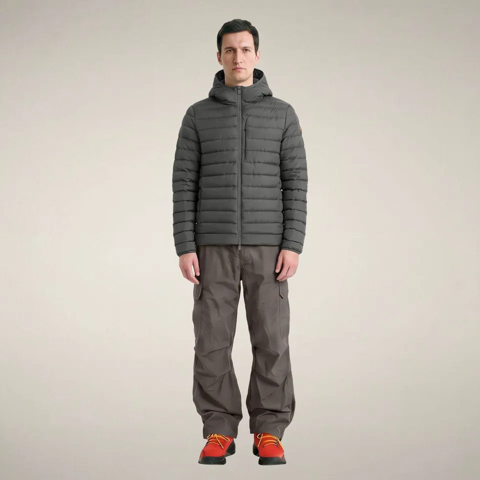 save-the-duck-juncus-piumino-homme-gris-canon-de-fusil image 1