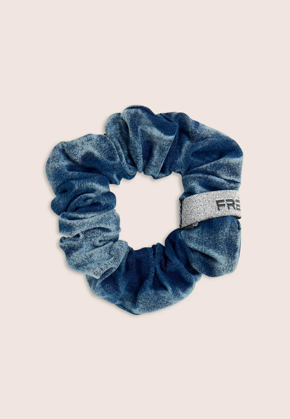 freddy-chouchou-cheveux-denim-used-logo-lurex image 1