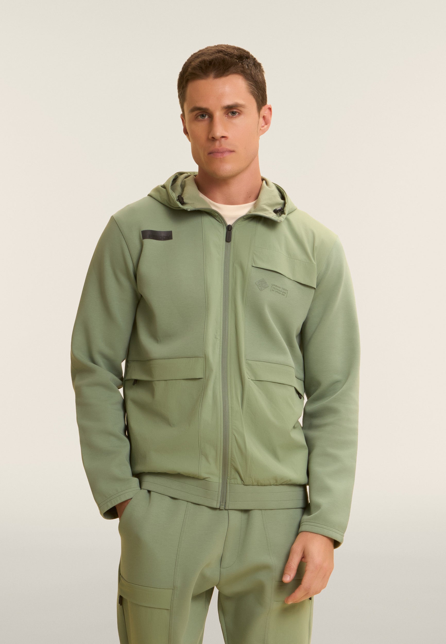 sweat-zipp-capuche-freddy-regular-inserts-nylon-rip-stop image 1