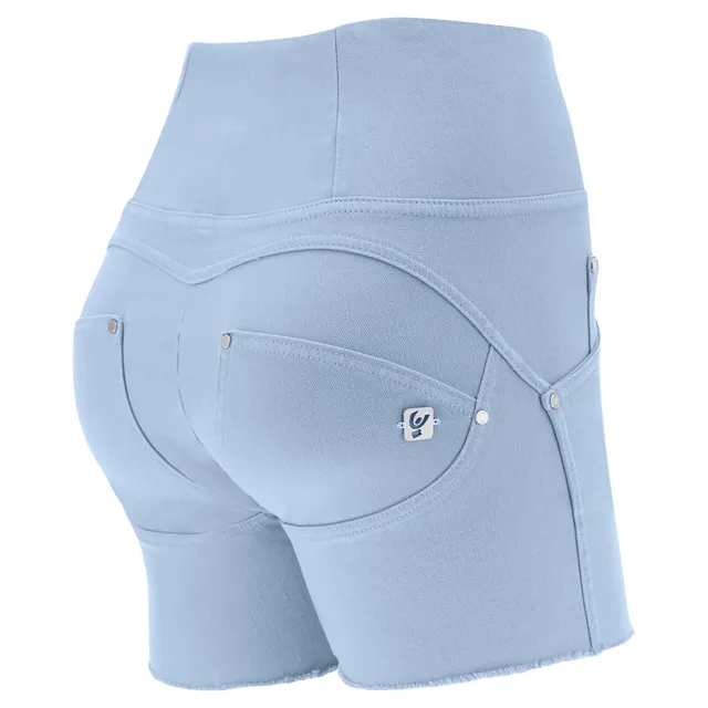 freddy-shorts-push-up-wr-up-vita-alta-sfrangiati-denim-navetta image 1