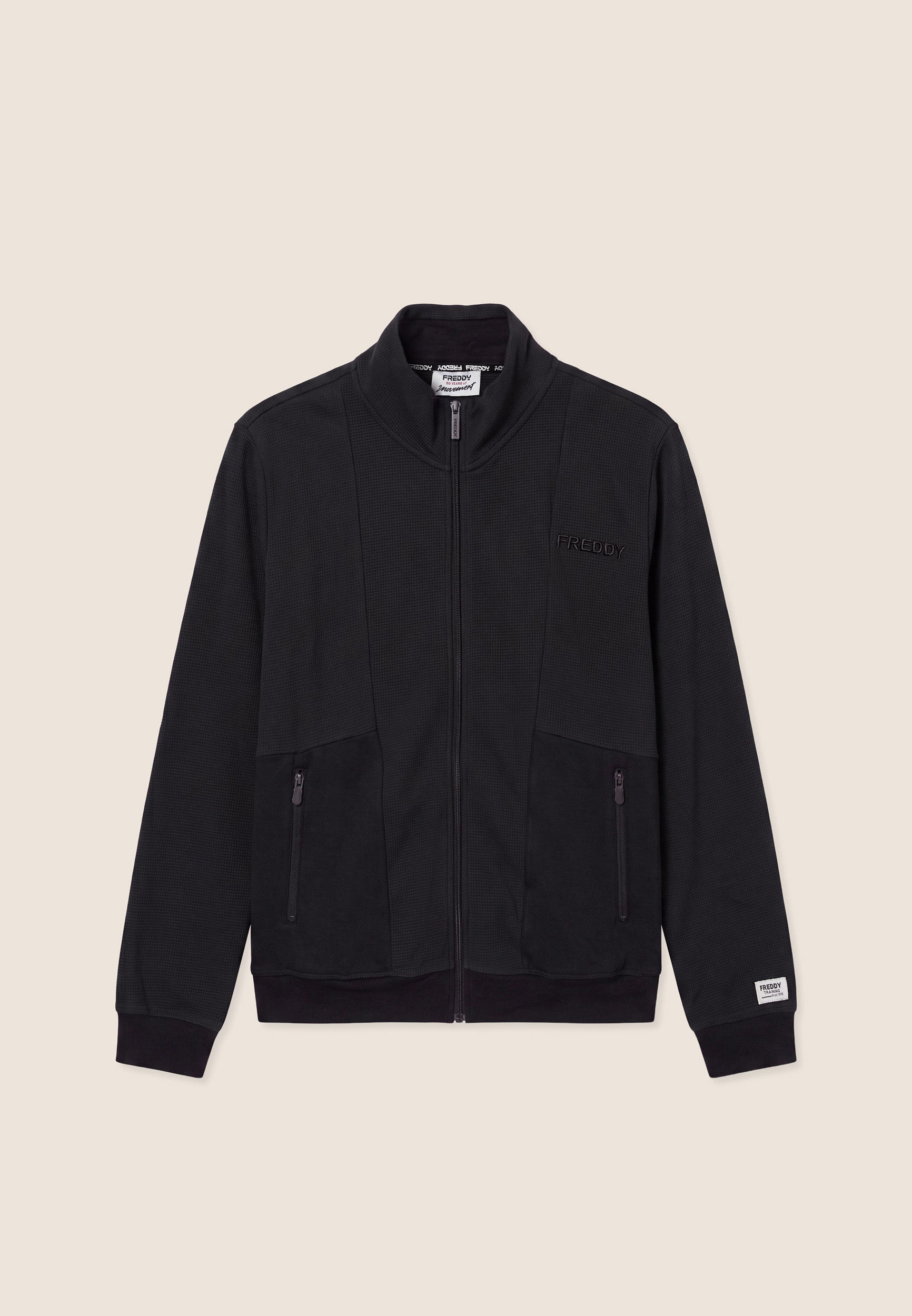 freddy-training-dept-sweat-homme-bonded-carreaux-zip image 1