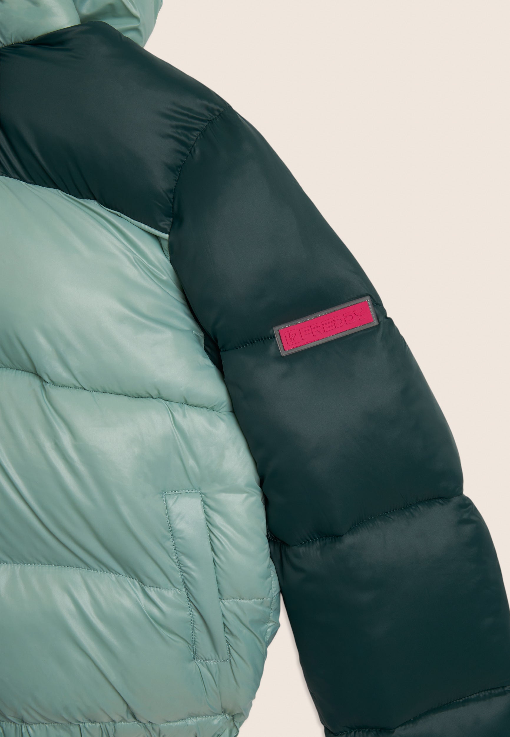 freddy-doudoune-hiver-enfant-color-block-cropped-capuche image 3