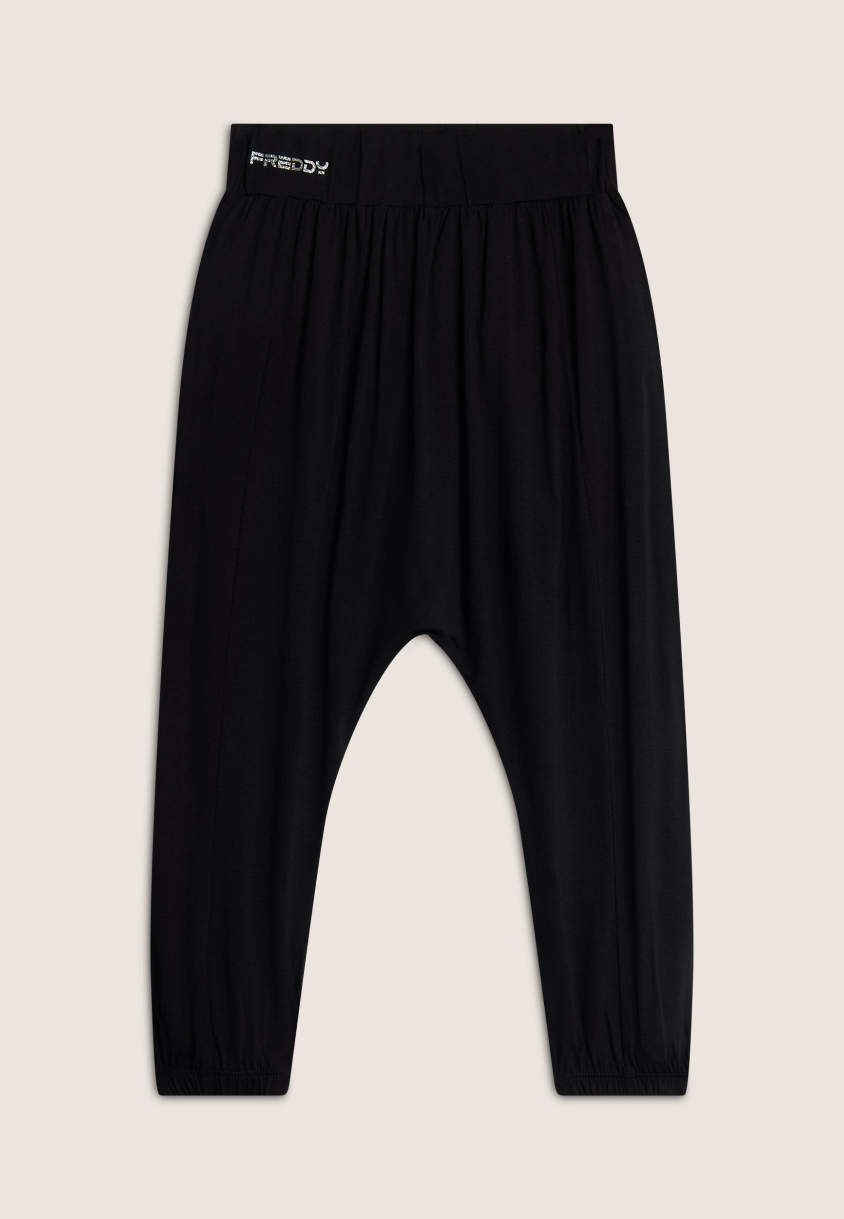 freddy-pantalon-harem-fille-coton-lastique-ceinture-lastique image 1