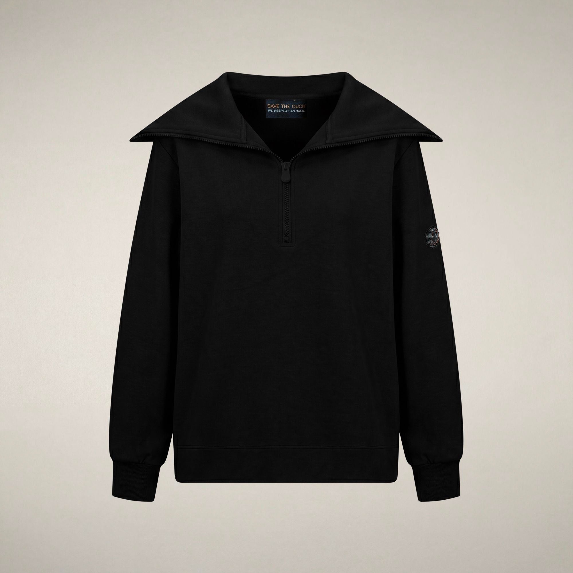 save-the-duck-hinata-top-femme-demi-zip-noir image 3