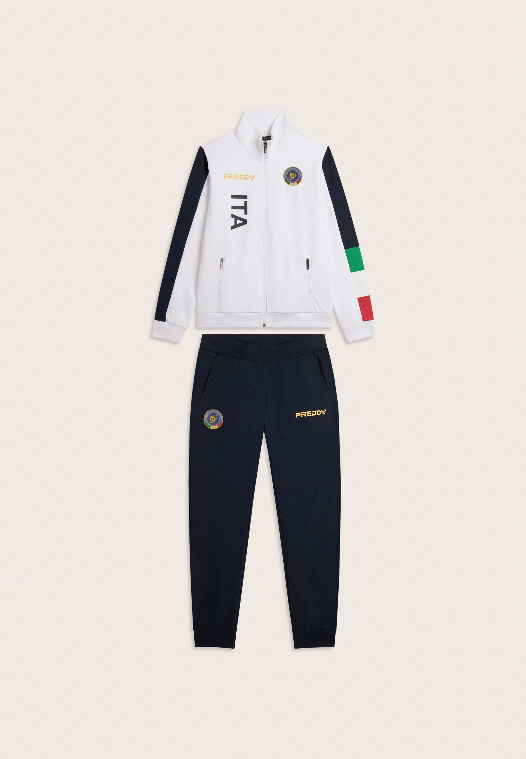 freddy-tuta-donna-italia-fgi-surv-tement-femme-full-zip-col-haut-en-french-terry image 6