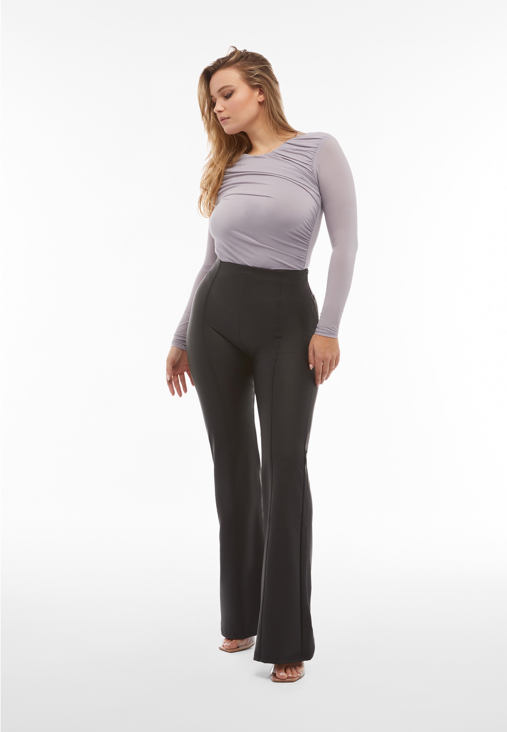 freddy-wr-up-super-flare-pantalon-push-up-similpelle-taille-haute image 2