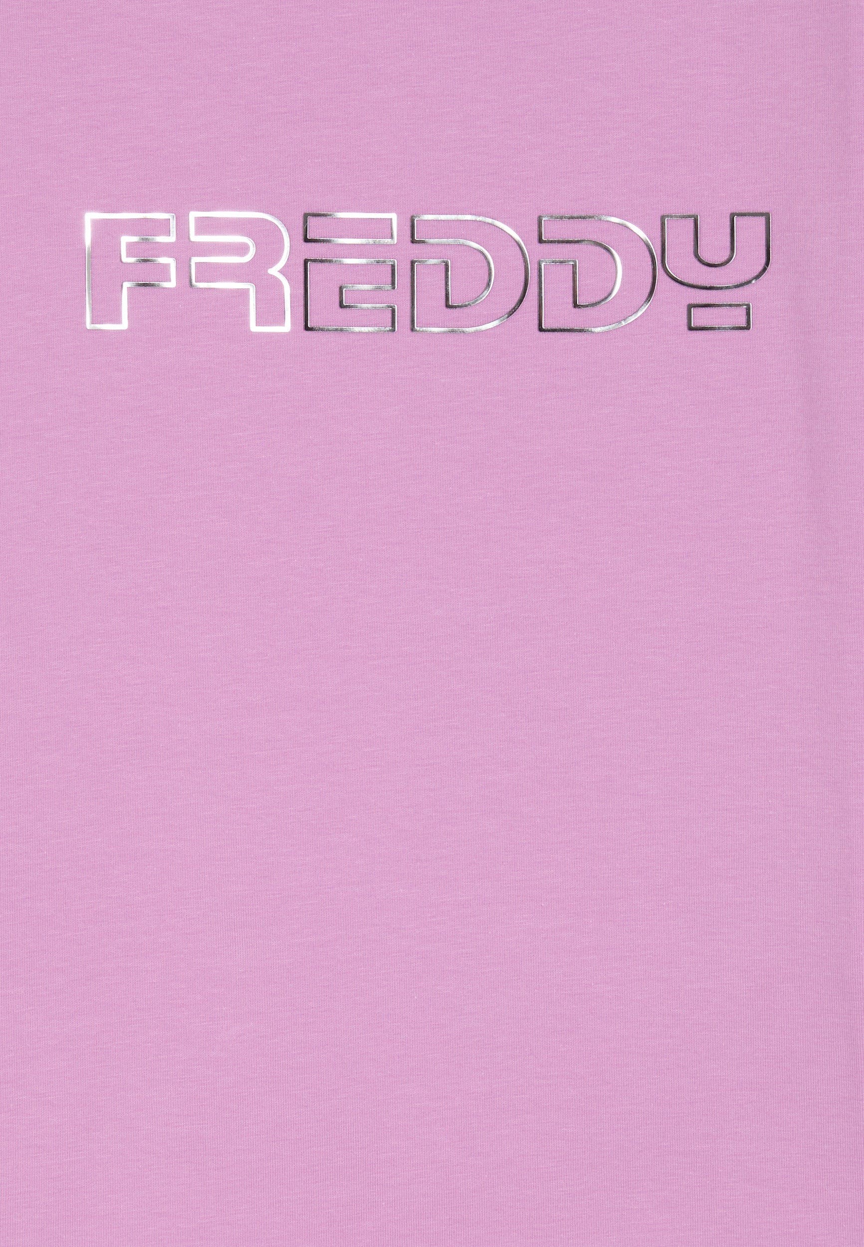 freddy-t-shirt-fille-regular-fit-logo-argent image 3
