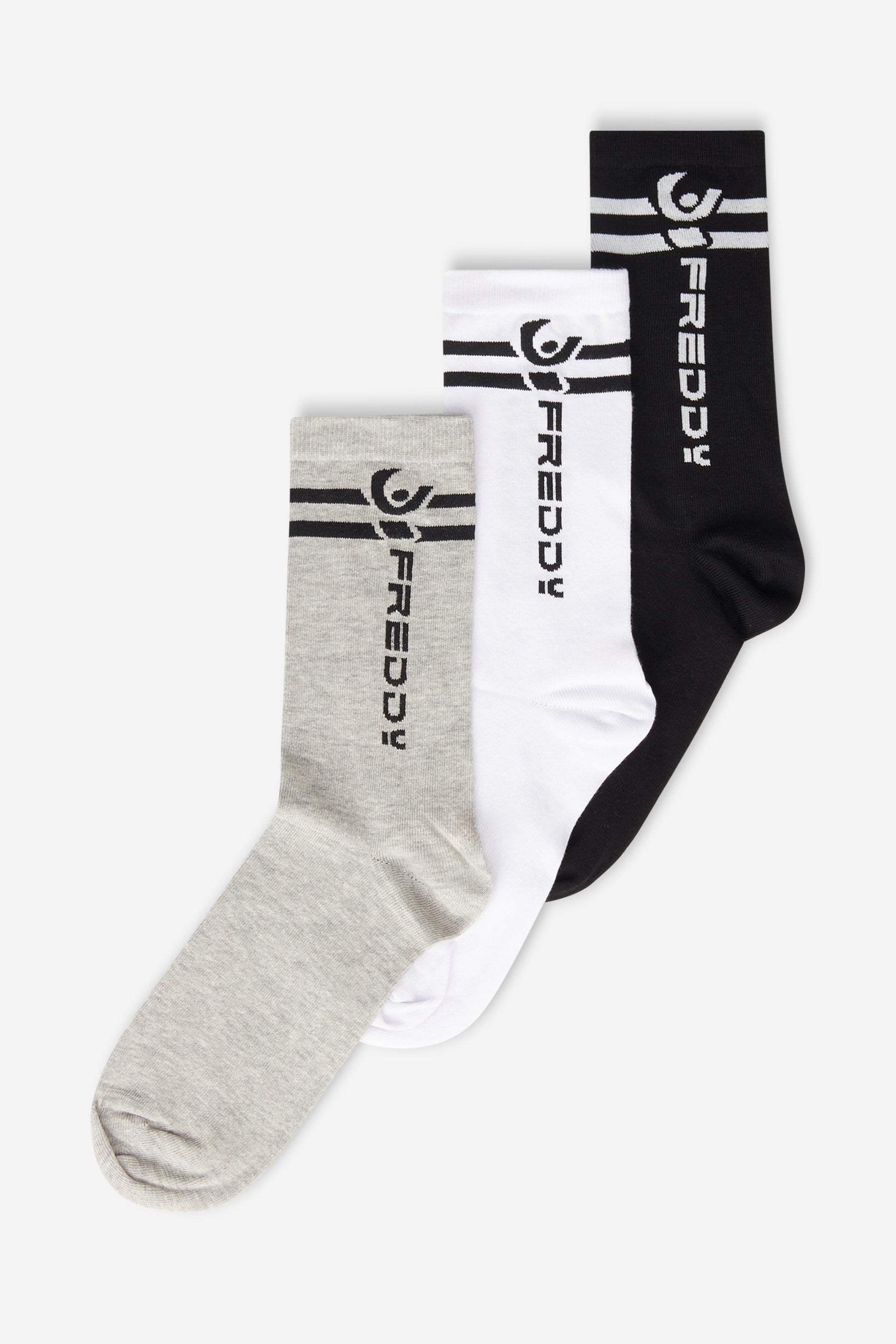 freddy-chaussettes-mi-hautes-logo-pack-3-paires-unisexe image 3