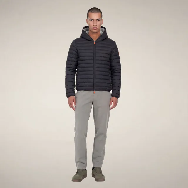 save-the-duck-donald-piumino-homme-gris-noir image 1