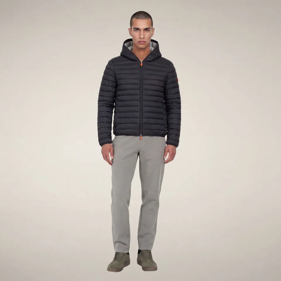 save-the-duck-donald-piumino-homme-gris-noir image 1