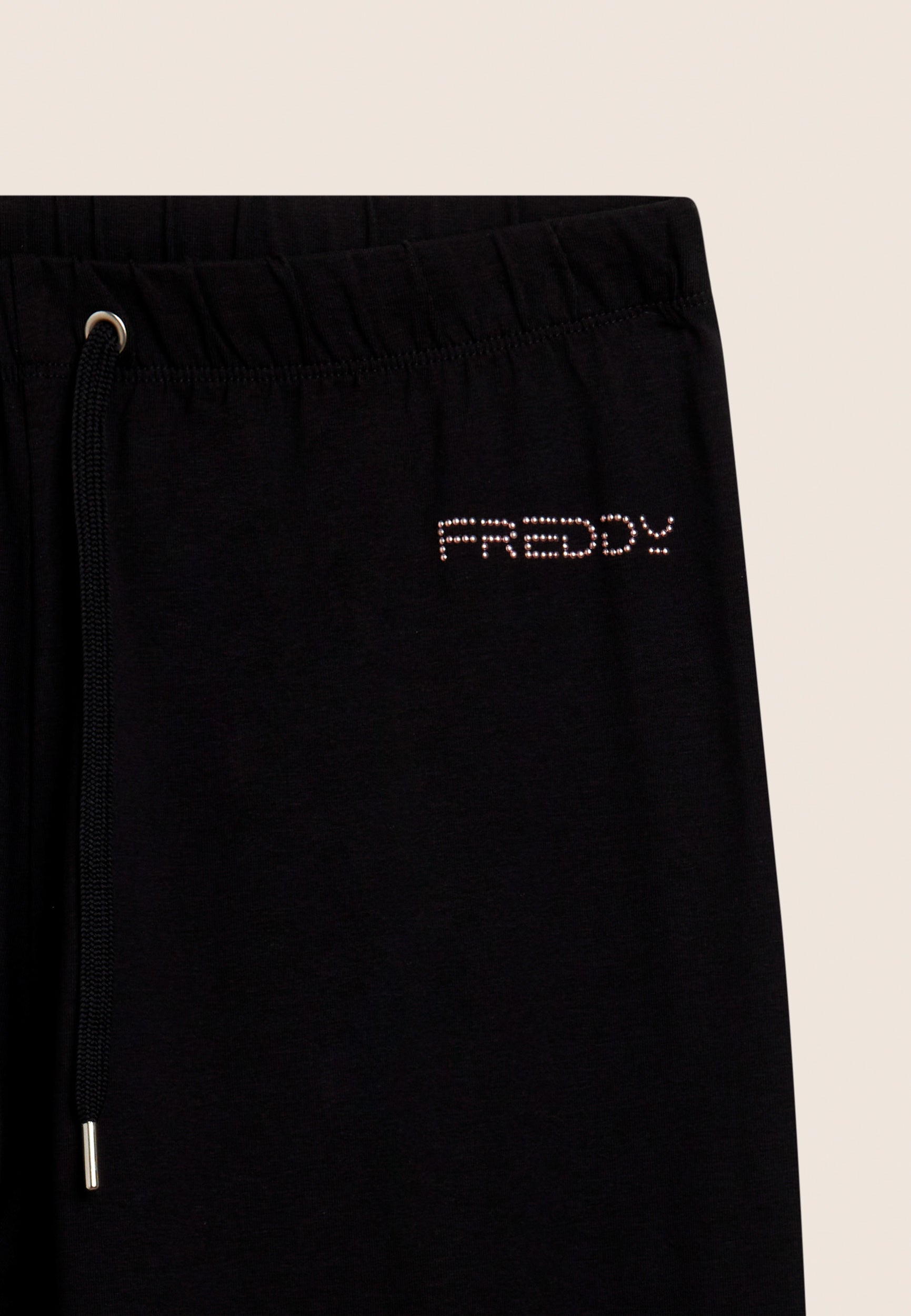 freddy-pantalon-sport-regular-fit-jambe-droite-jersey-coton-logo-perles image 8