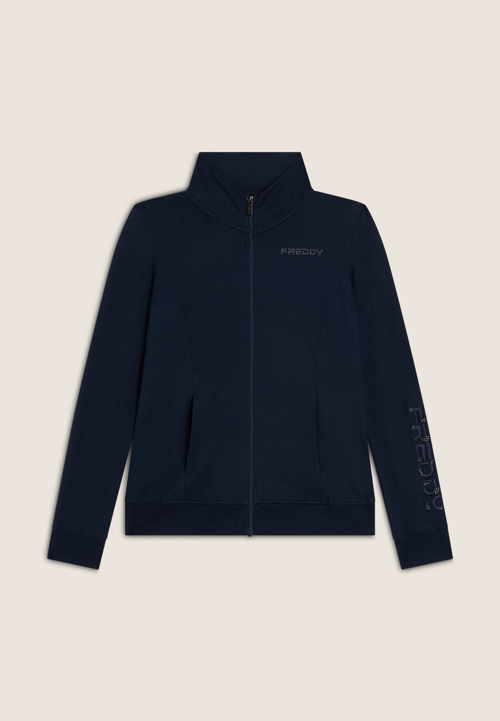 freddy-sweat-femme-zip-col-haut-regular-fit-logo-brod image 5