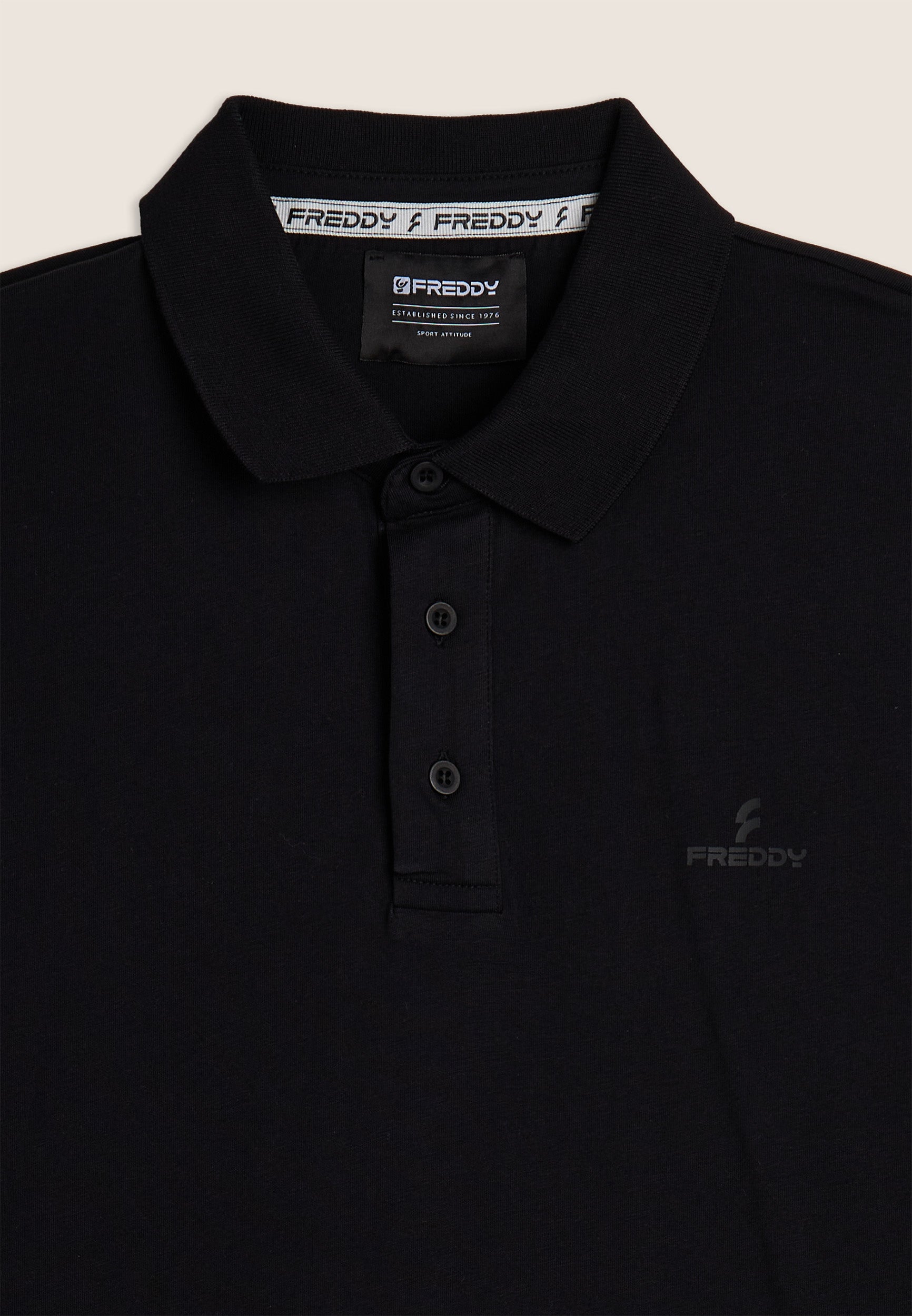 freddy-polo-manches-longues-coton-classique-femme image 3