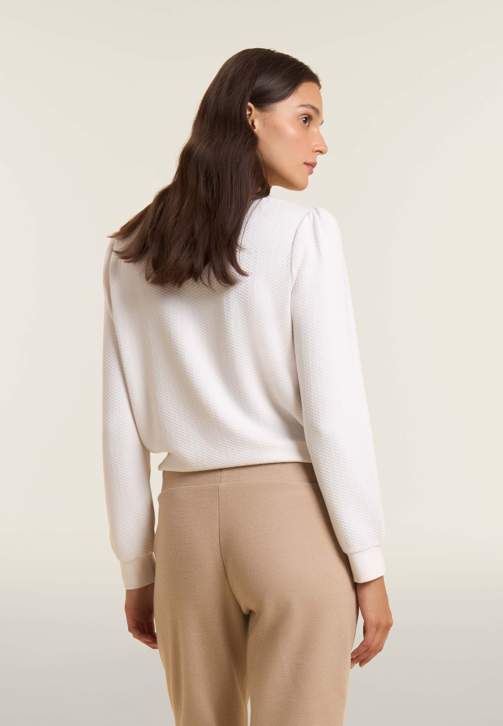 freddy-pantalon-femme-effet-tricot-avec-poignets image 3