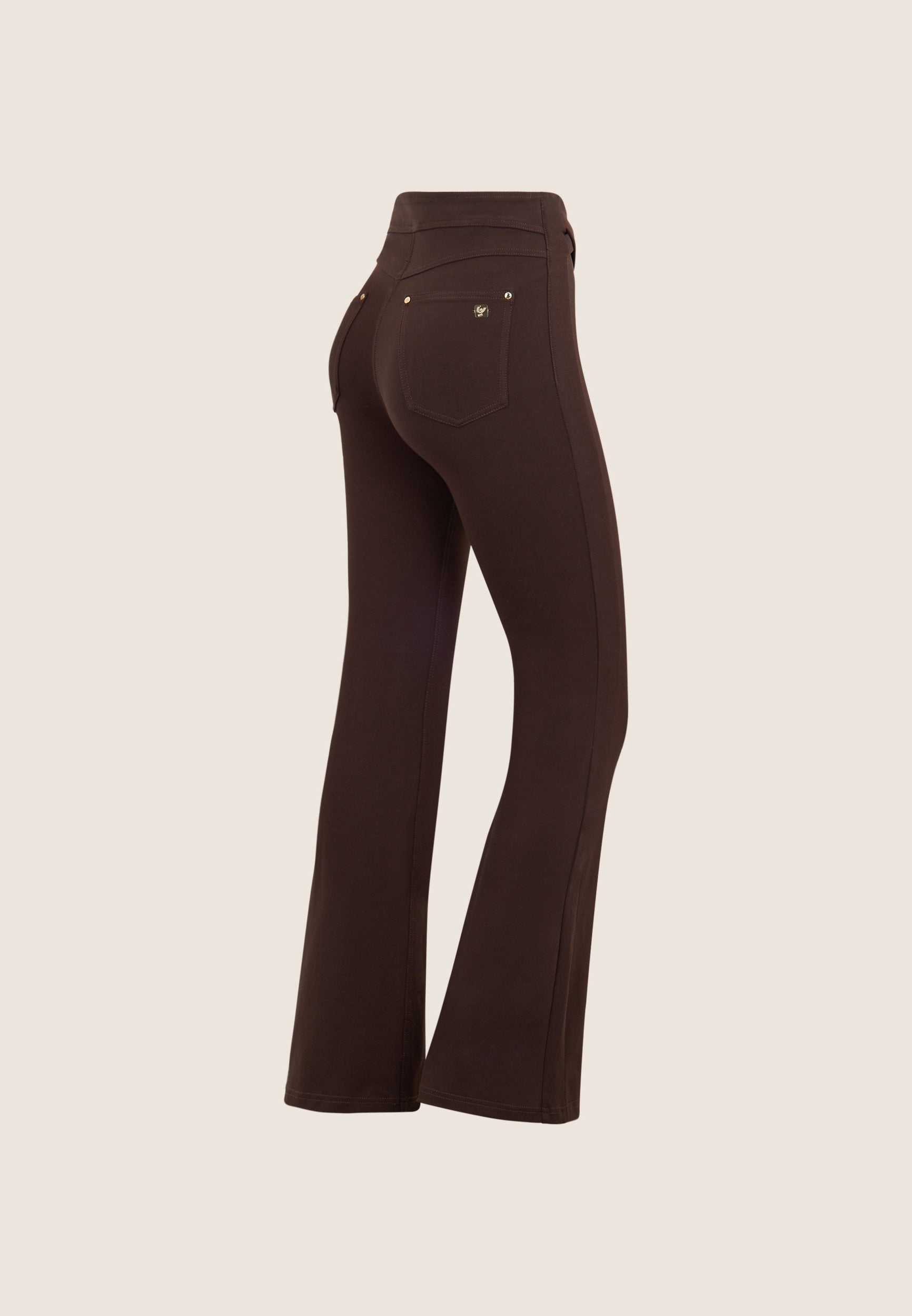 freddy-n-o-w-pantalon-flare-taille-haute-bandes-crois-es image 5