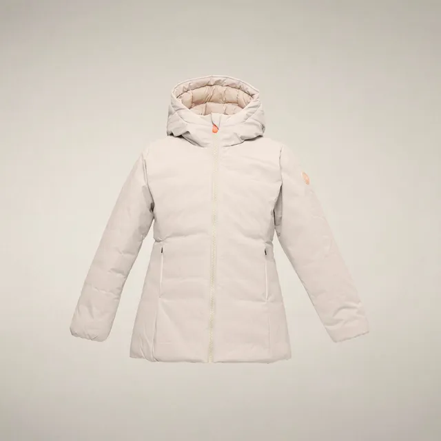 save-the-duck-cassie-parka-fille-beige-rainy-courte image 1