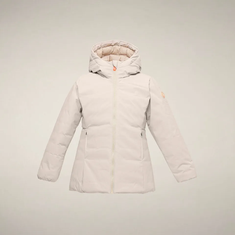 save-the-duck-cassie-parka-fille-beige-rainy-courte image 1
