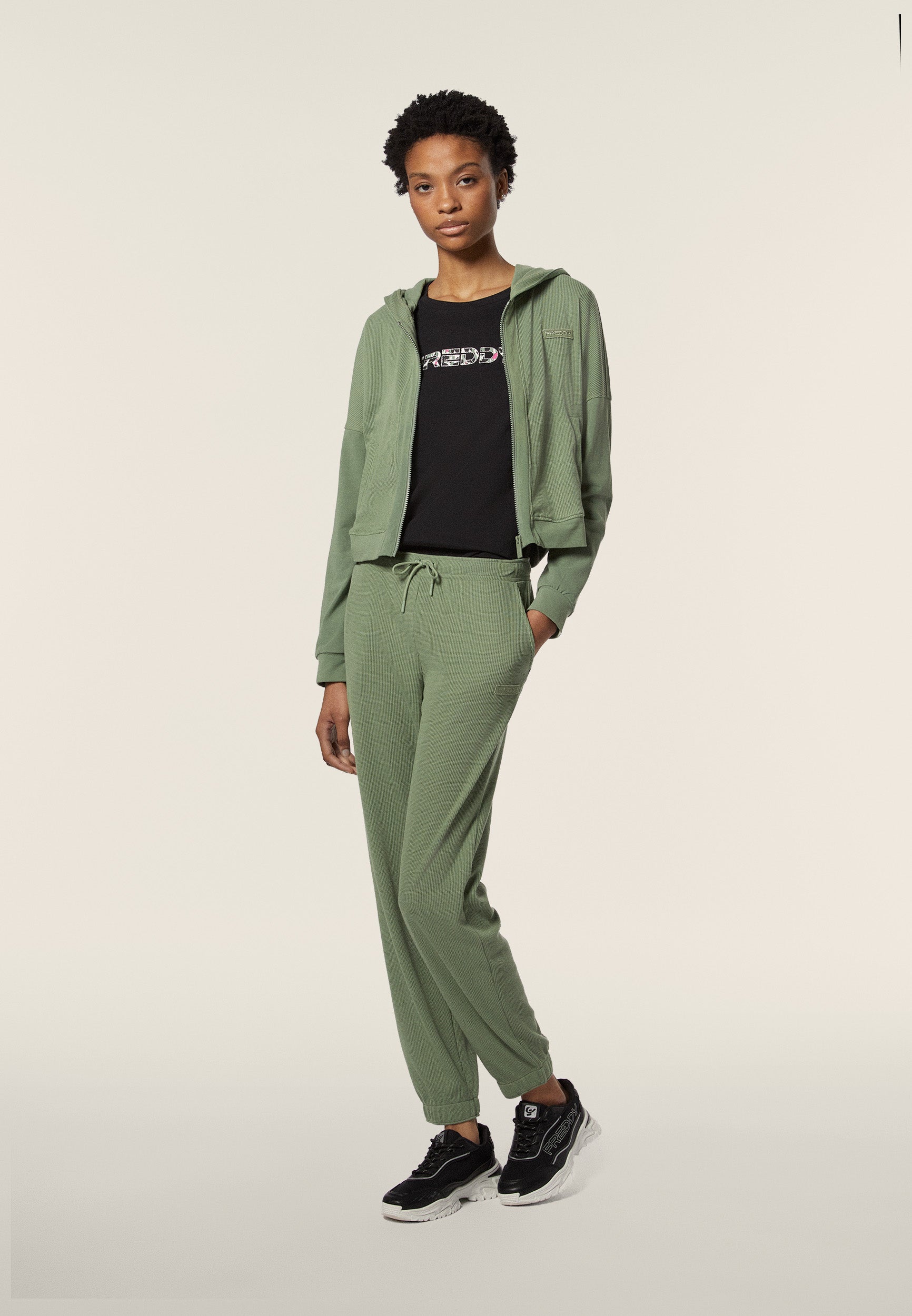 freddy-wr-up-pantalon-jogger-femme-jersey-waffle-comfort image 2