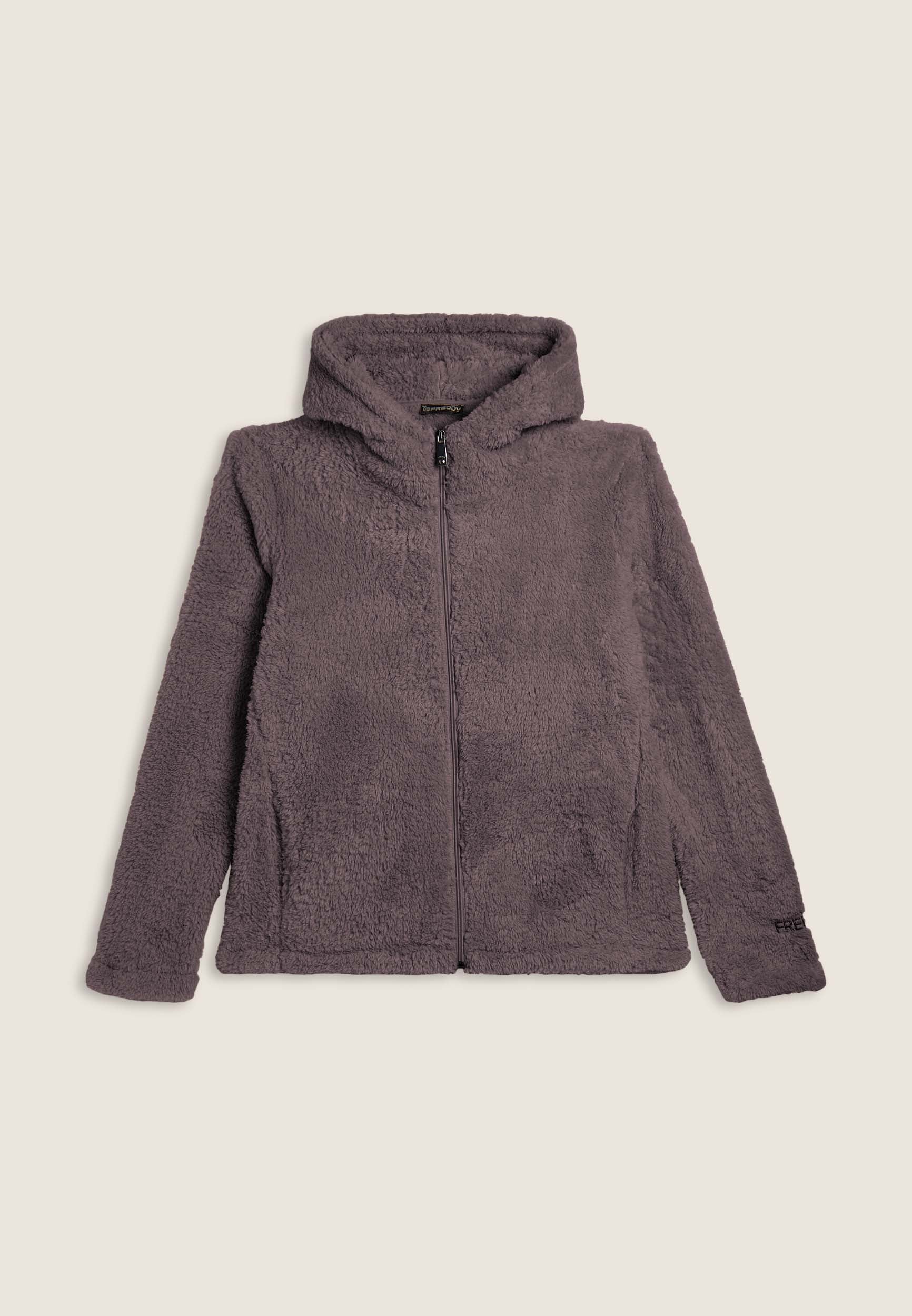 freddy-sweat-femme-en-pile-sherpa-capuche-full-zip image 8