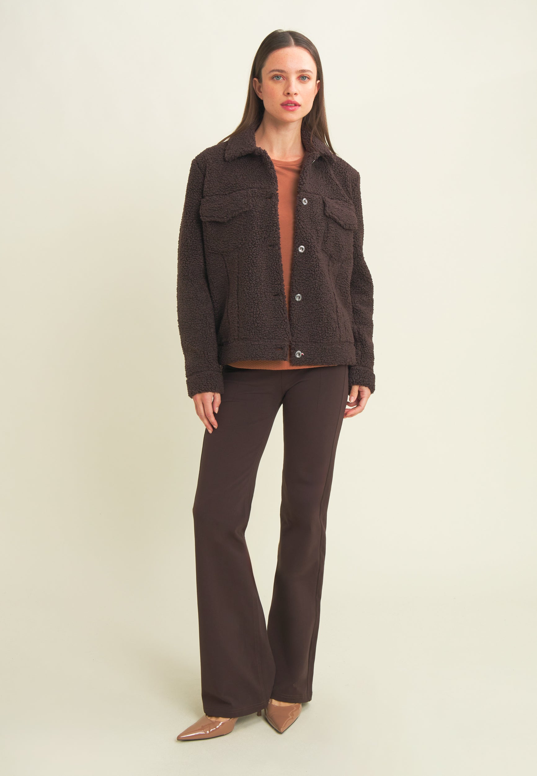 freddy-n-o-w-pantalon-flare-taille-haute-bandes-crois-es image 2