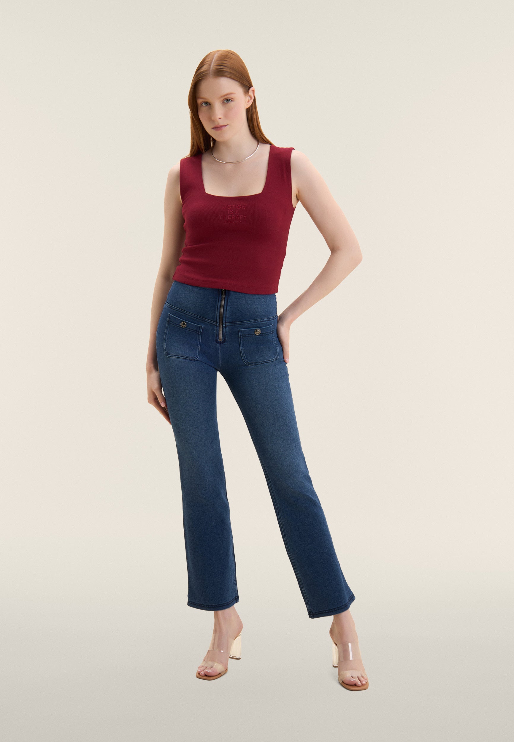 freddy-wr-up-pantalon-bootcut-denim-satin image 3