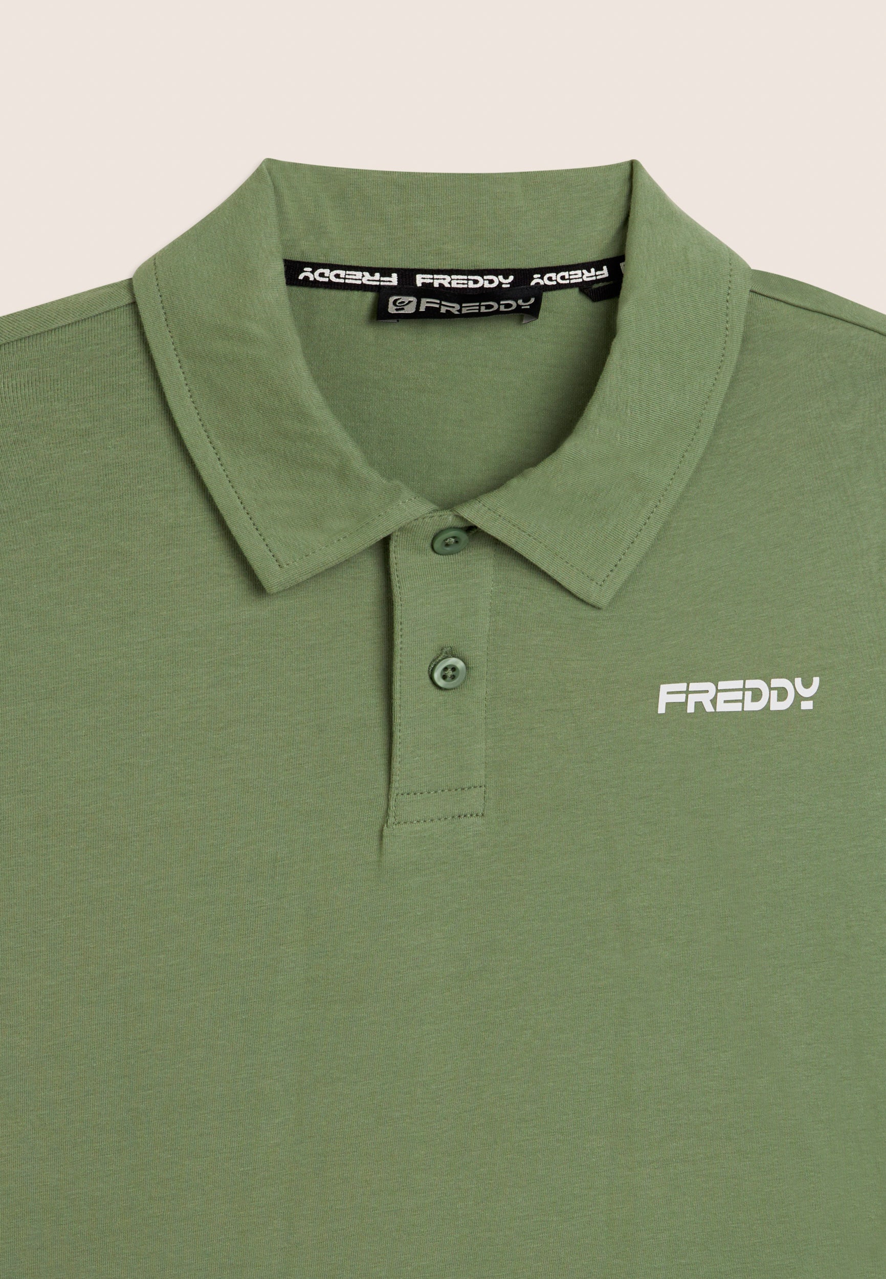 freddy-polo-homme-heavy-jersey-stretch-logo-manches-courtes image 6