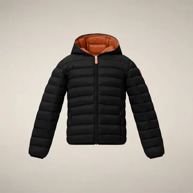 save-the-duck-dony-doudoune-enfant-noir-capuche image 1