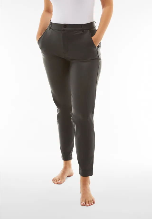freddy-black-pantalon-coated-superskinny-taille-haute-effet-cuir image 1
