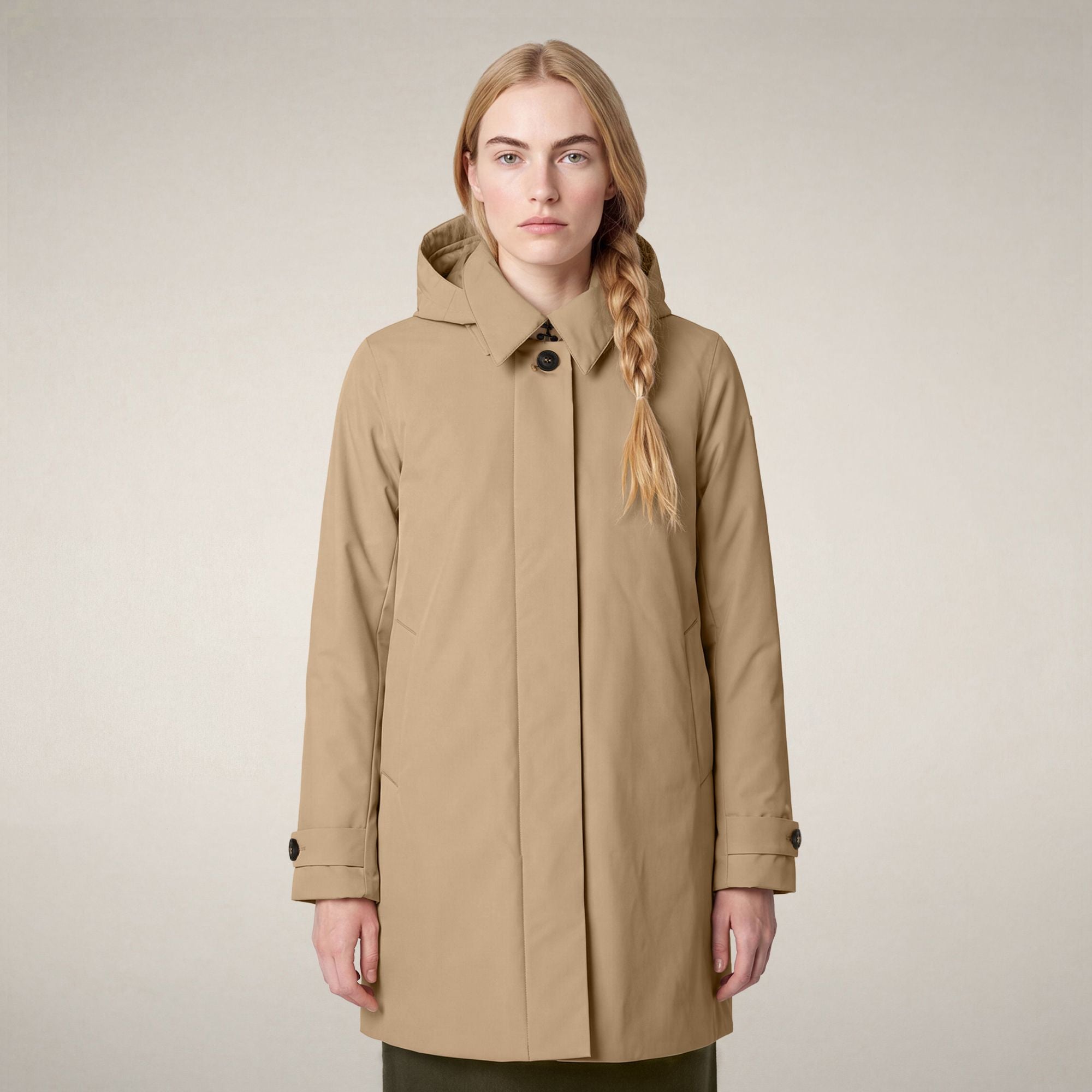 save-the-duck-embie-imperm-able-femme-beige-stardust image 5