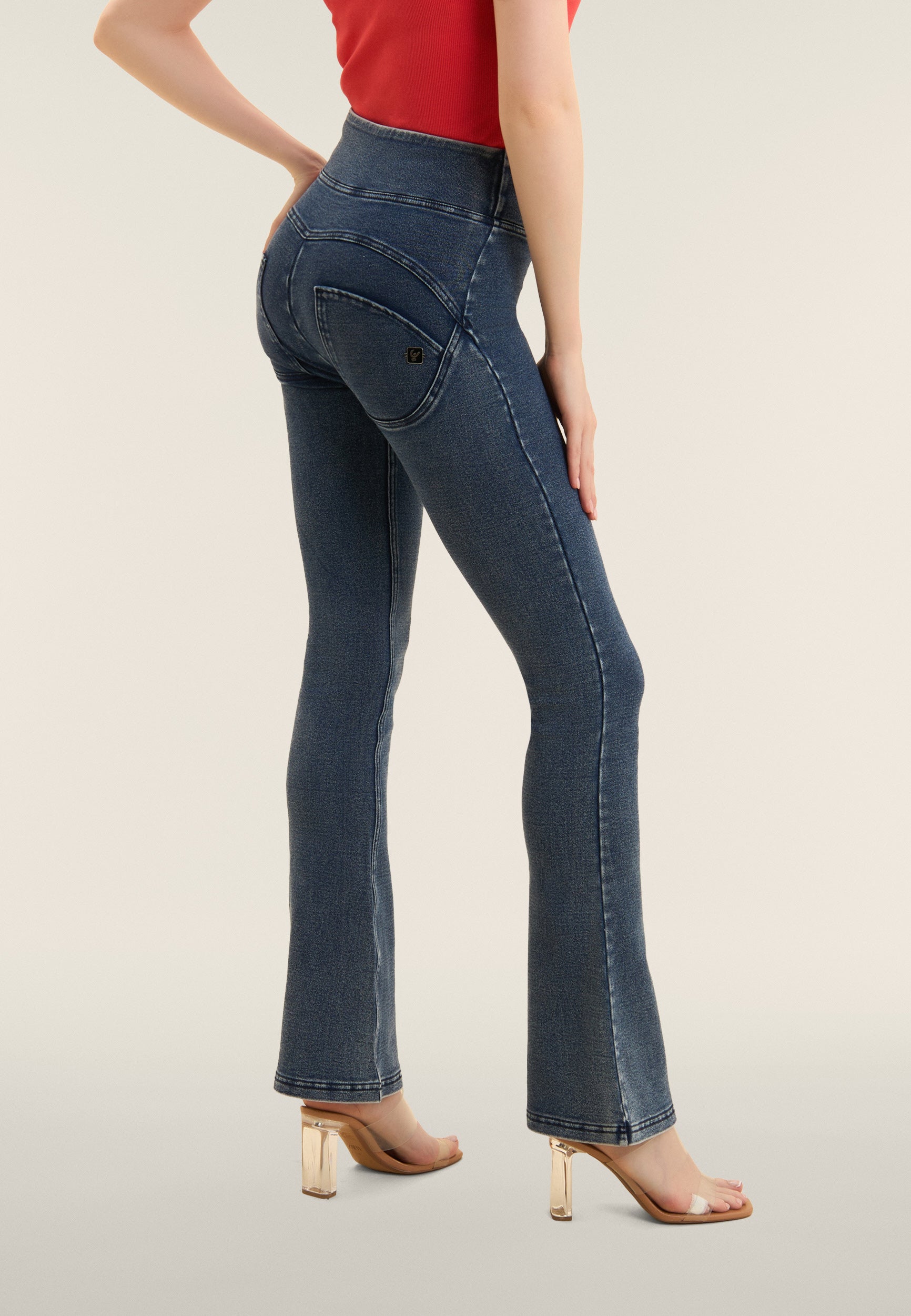 freddy-pantalon-wr-up-mini-flare-satin-rubans image 4