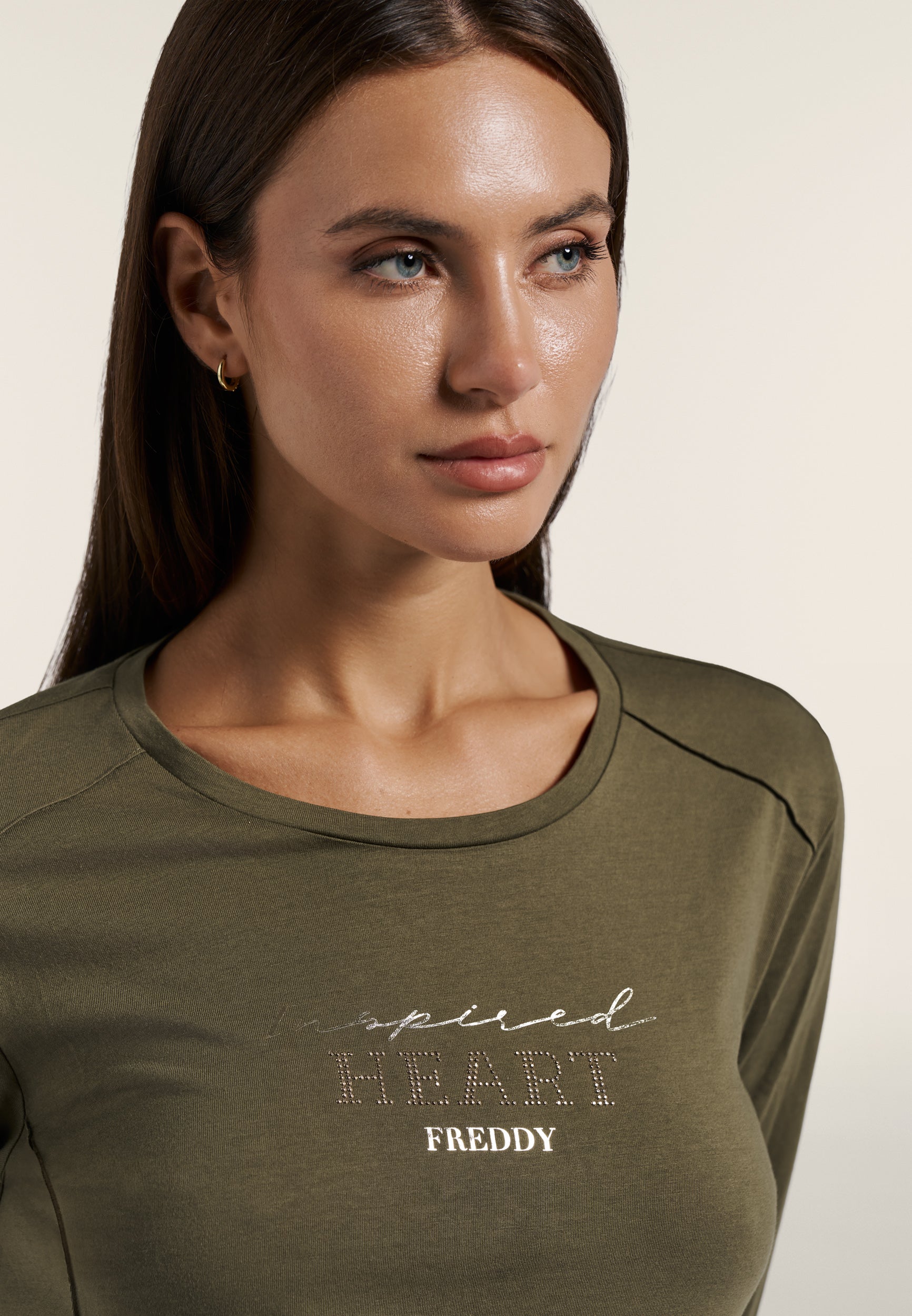 freddy-t-shirt-manches-longues-femme-inspired-heart-or-strass image 4