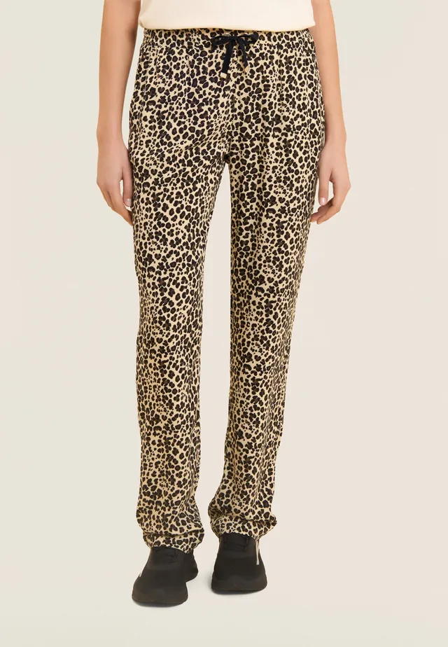 freddy-pantalon-droit-viscose-imprim-animalier-femme image 1