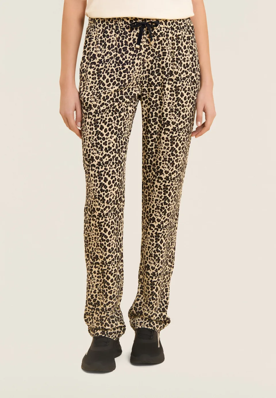 freddy-pantalon-droit-viscose-imprim-animalier-femme image 1