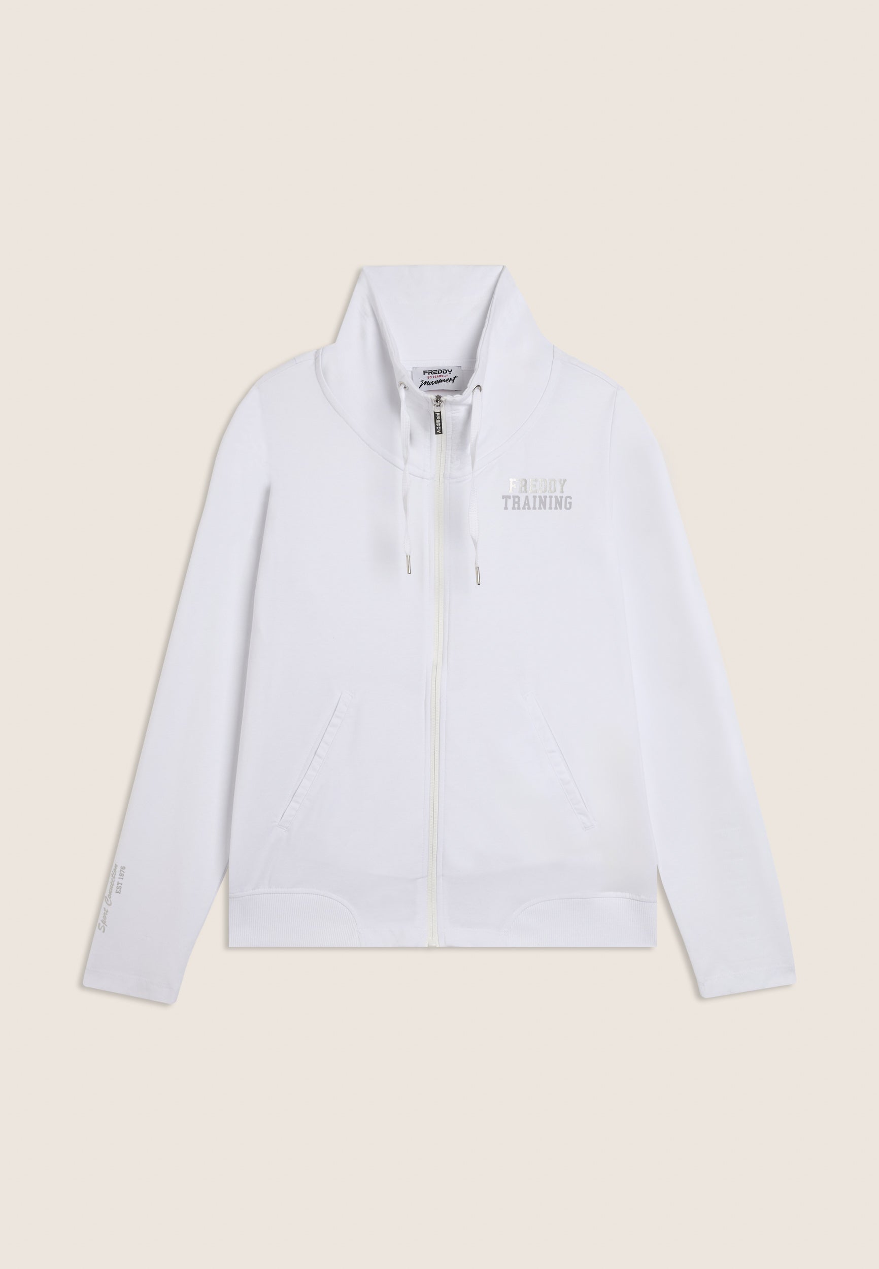 freddy-sweat-full-zip-col-haut-heavy-jersey-d-tails-silver image 5