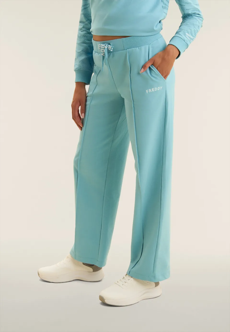 pantalon-wide-leg-femme-freddy-coulisse-logot-e image 1