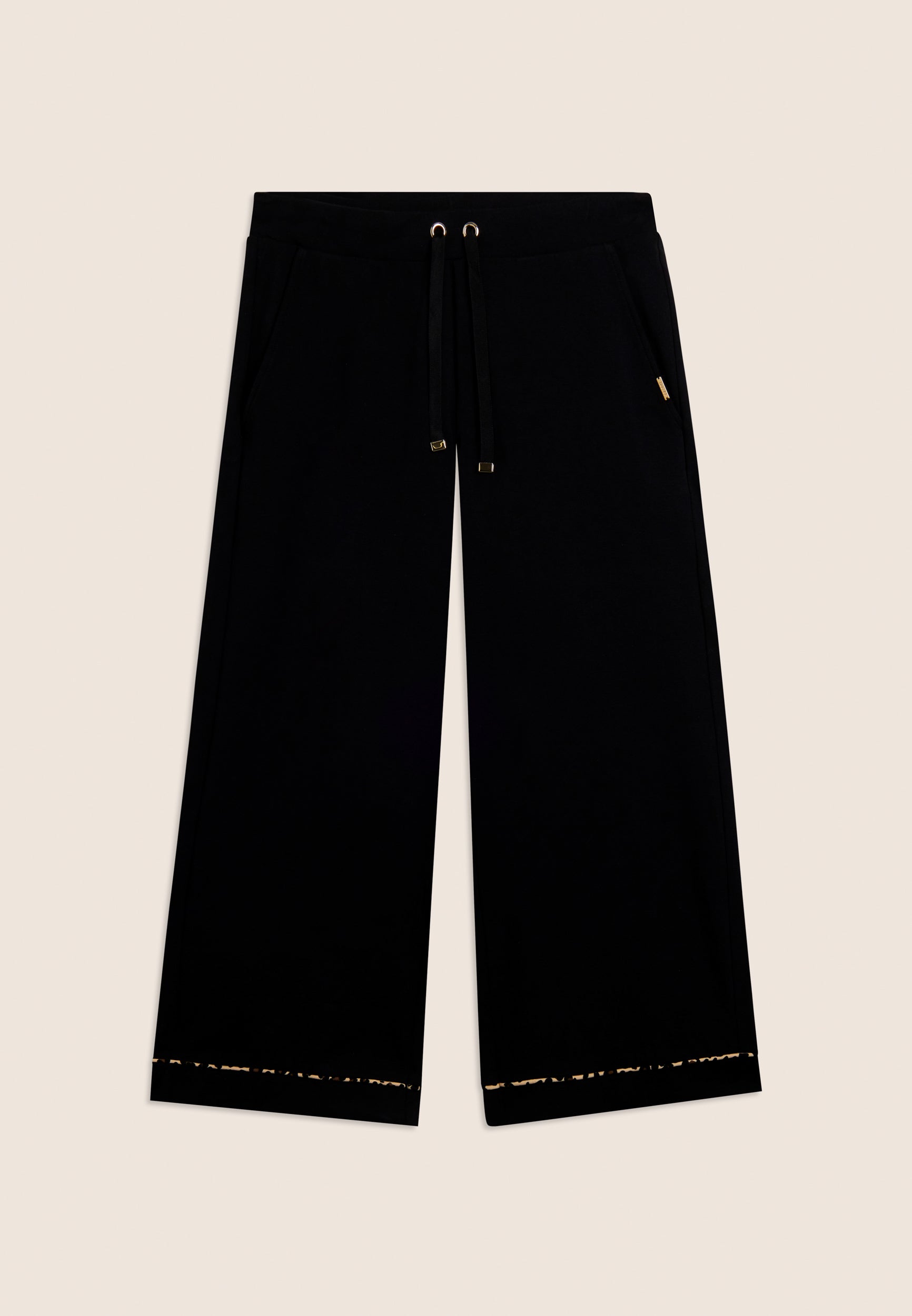 freddy-pantalon-cropped-wide-leg-jersey-coton-insert-animalier image 8