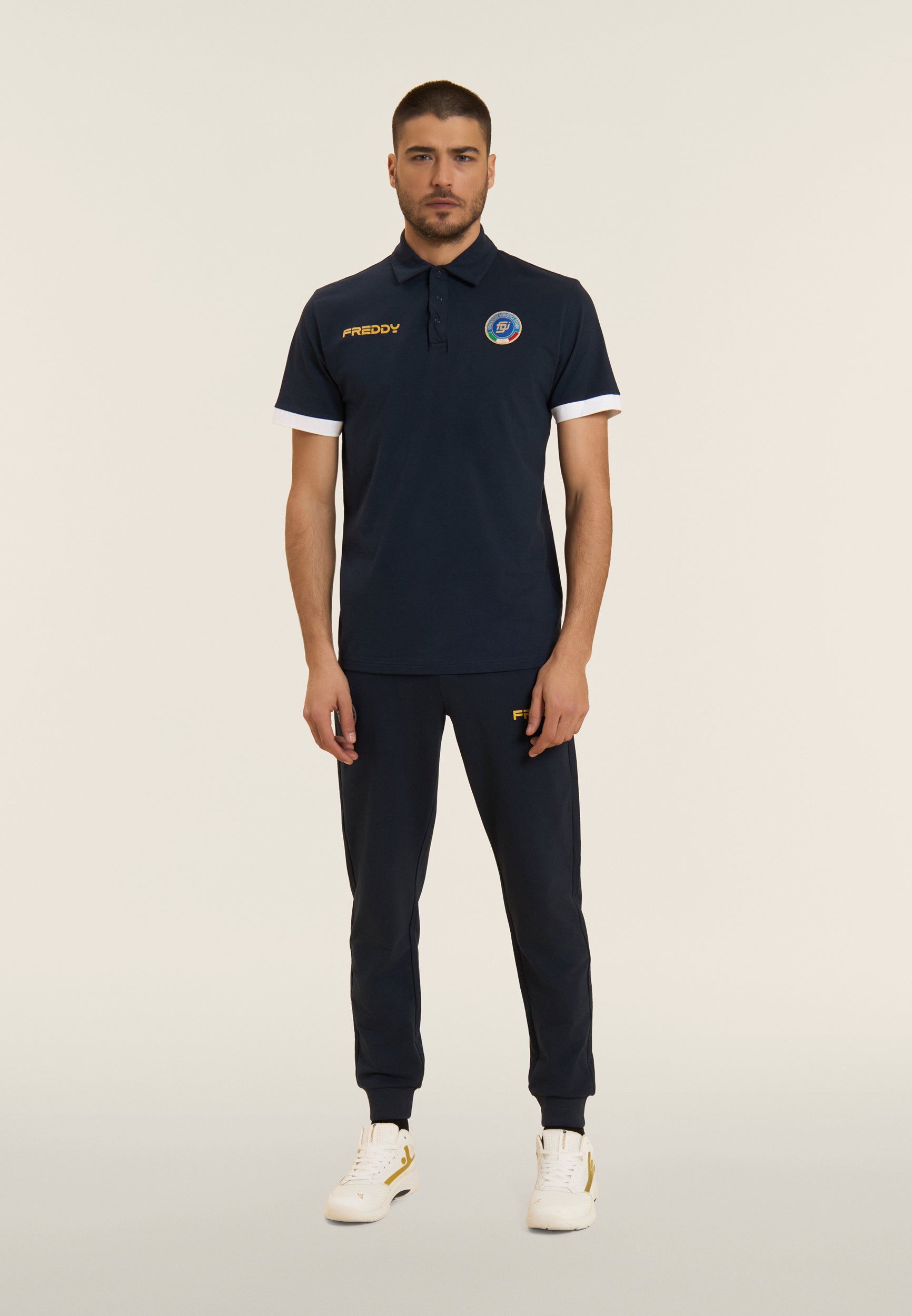 freddy-polo-homme-italia-fgi-coton-stretch-manches-contrast-es image 5