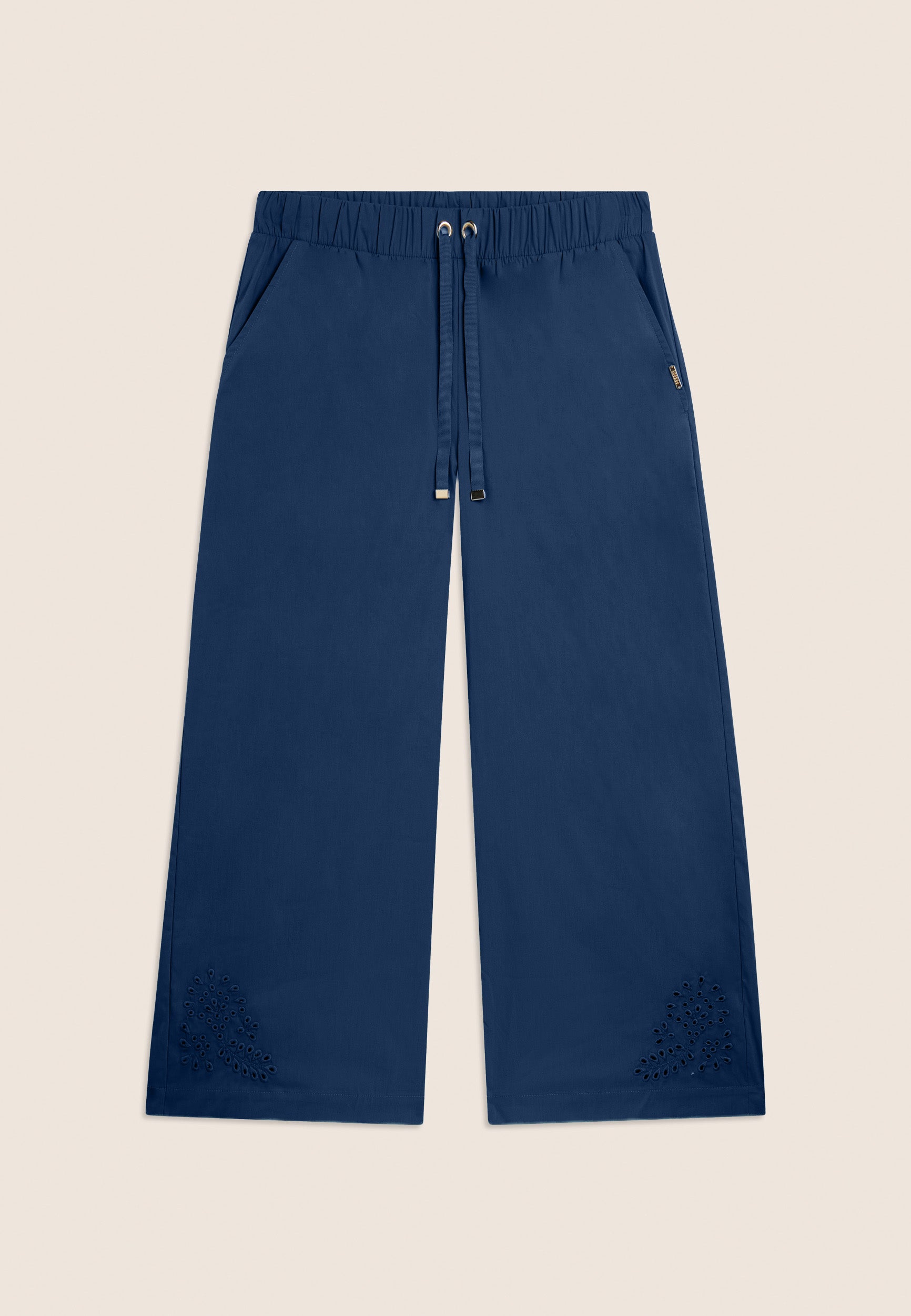 freddy-pantalon-cropped-wide-leg-femme-broderie-florale image 8
