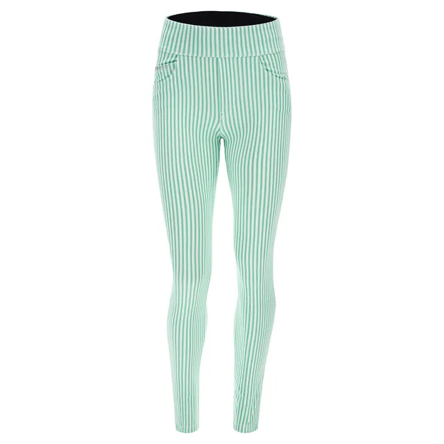 freddy-n-o-w-pantalon-yoga-slim-taille-r-versible-jersey-drill-rayures-pastel image 1